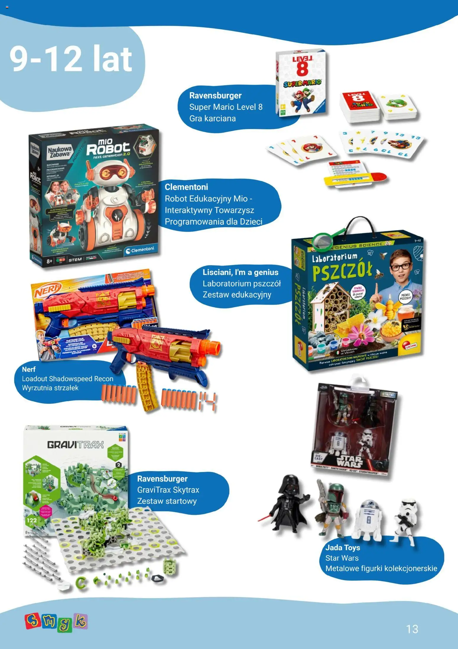 Smyk gazetka od 15.05.2026 | Strona: 13 | Produkty: Gra, Robot, Figurki, Wyrzutnia