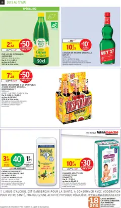 Intermarché - Prévisualisation de PUR JUS DE CITRON BIO JARDIN BIO, Pur jus de citron bio de Sicile, 500 ml valide à partir de 05.05.2026 | Page: 10