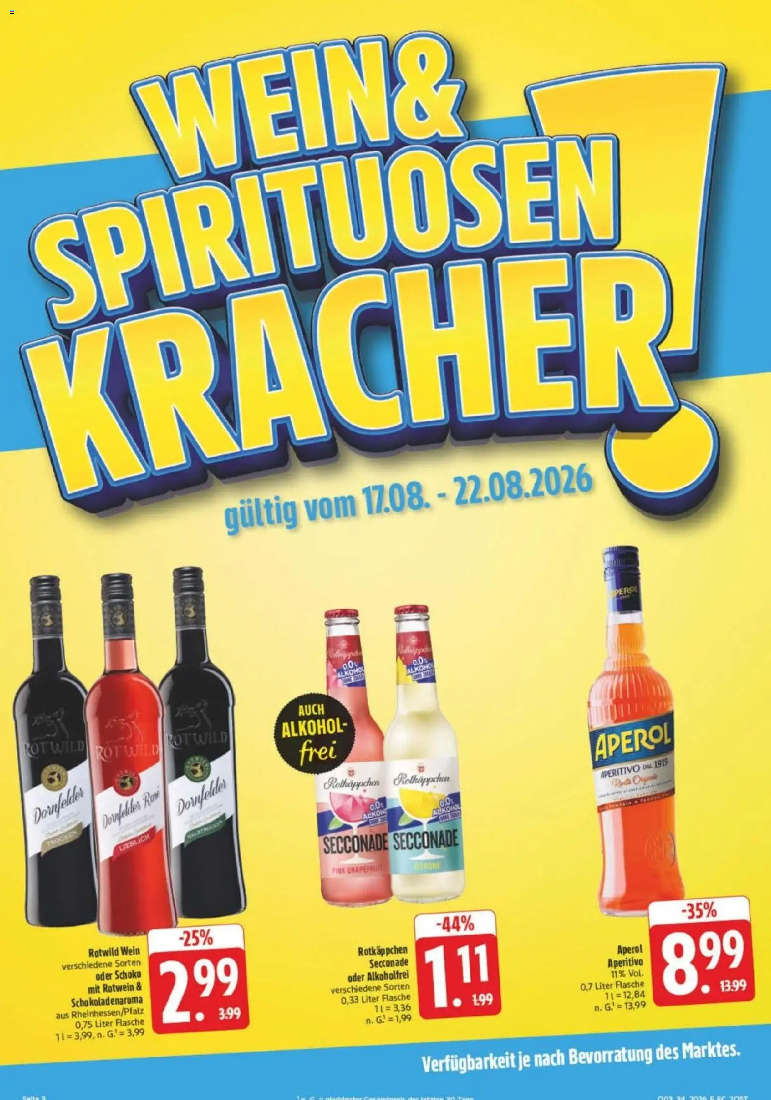 Edeka Prospekt Leipzig – gültig ab 17.08.2026 | Seite: 6 | Produkte: Rotwein, Grapefruit, Alkohol, Wein
