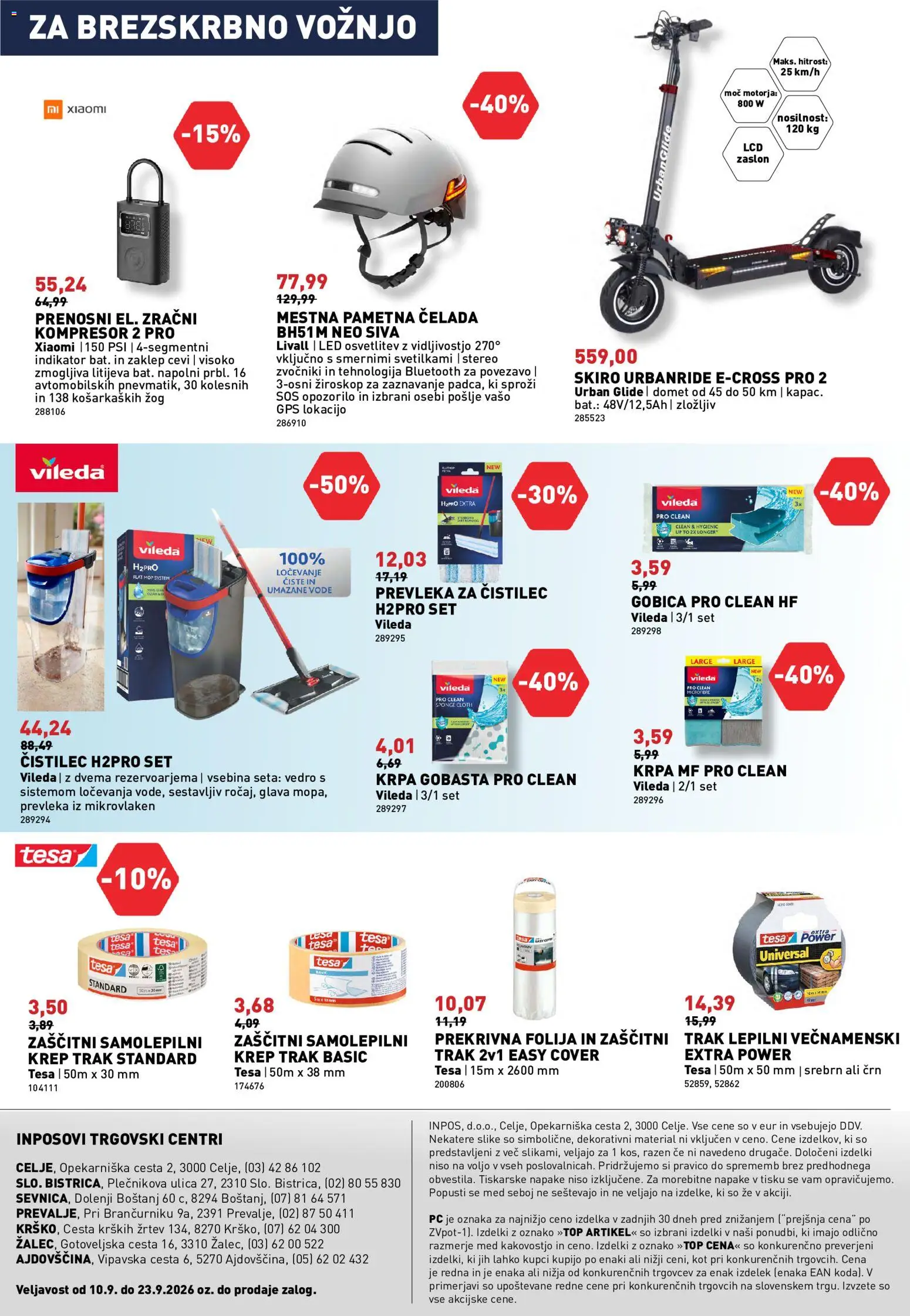 Novi Inpos katalog ponudbe – veljaven od 10.09.2026 | Stran: 28 | Izdelki: Med, Folija, Vedro, Čelada