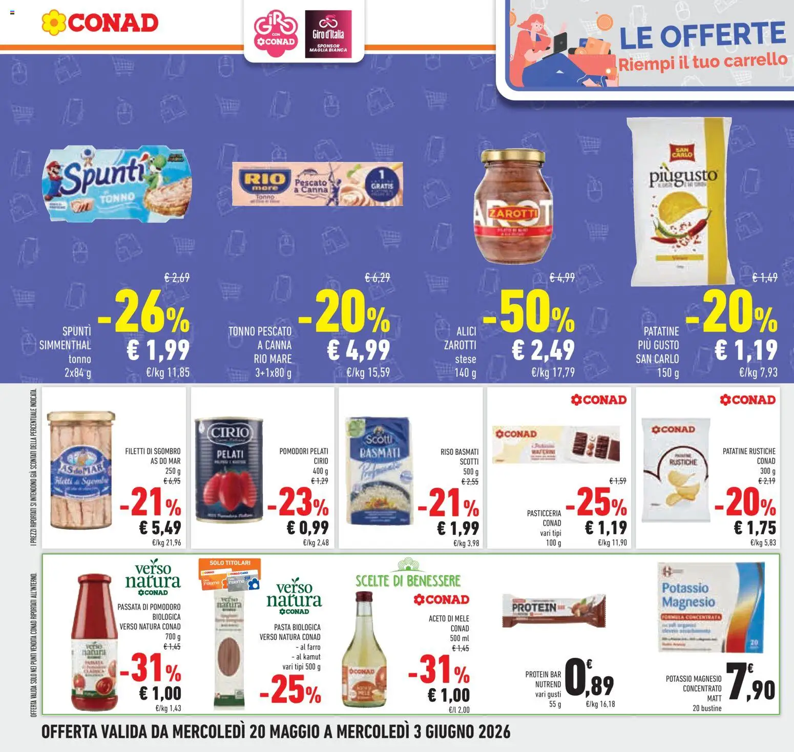 Volantino Conad del 20.05.2026 | Pagina: 32 | Prodotti: Riso Basmati, Riso, Aceto di mele, Sgombro
