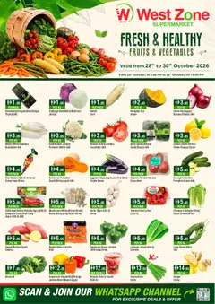 Preview of Westzone Supermarket Fresh & Healthy valid from 28 Oct, 2026