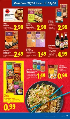 Vitasia Noedels, verschillende soorten, 100 - 250 g - Voorbeeld van een folder van Lidl, geldig van 26.05.2026 | Pagina: 13