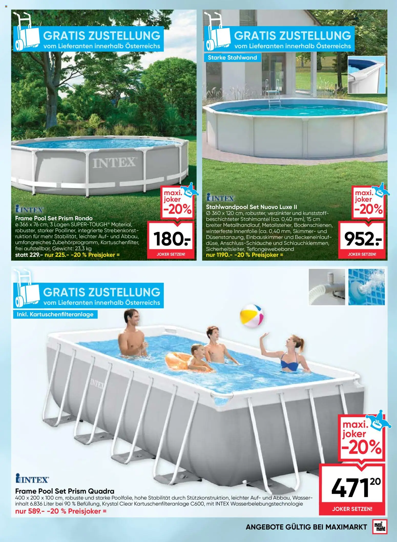 Maximarkt Outdoor Träume gültig ab 23.03.2026 | Seite: 19 | Produkte: Wasser, Gewicht