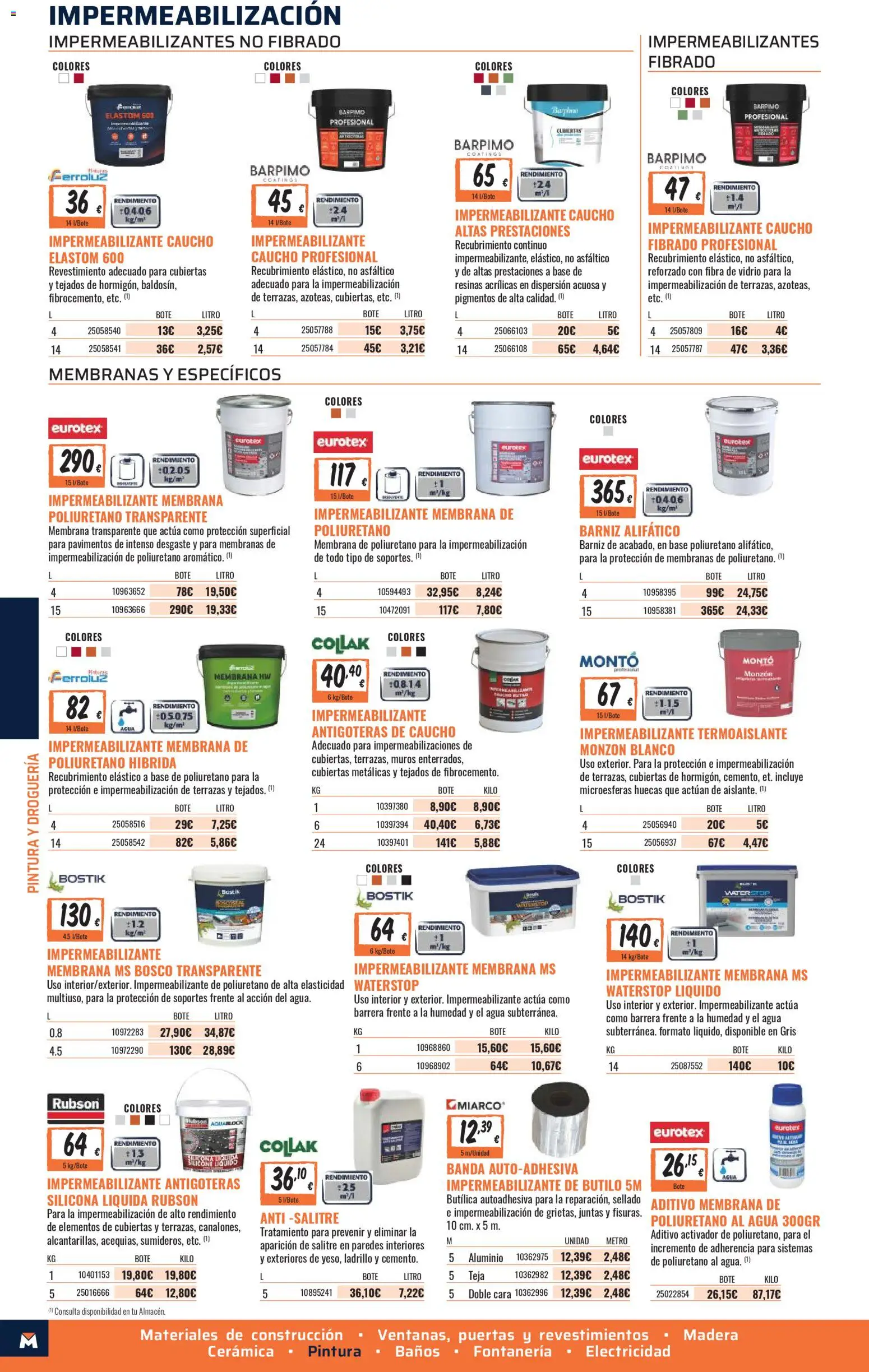 Obramat - Reformas Otono Imprenta Almacenes 13 Santiago 2026 │ válido desde el 09/10/2026 | Página: 46 | Productos: Agua, Puertas
