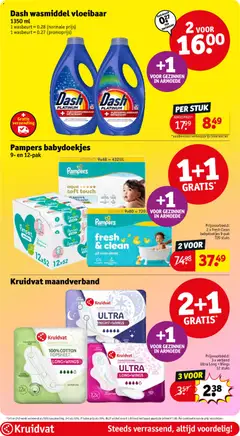 Kruidvat folder week 25 - Voorbeeld van een folder van Kruidvat, geldig van 16.06.2026 | Pagina: 31 | Producten: Pampers, Babydoekjes, Füstölt oldalas, Wasmiddel