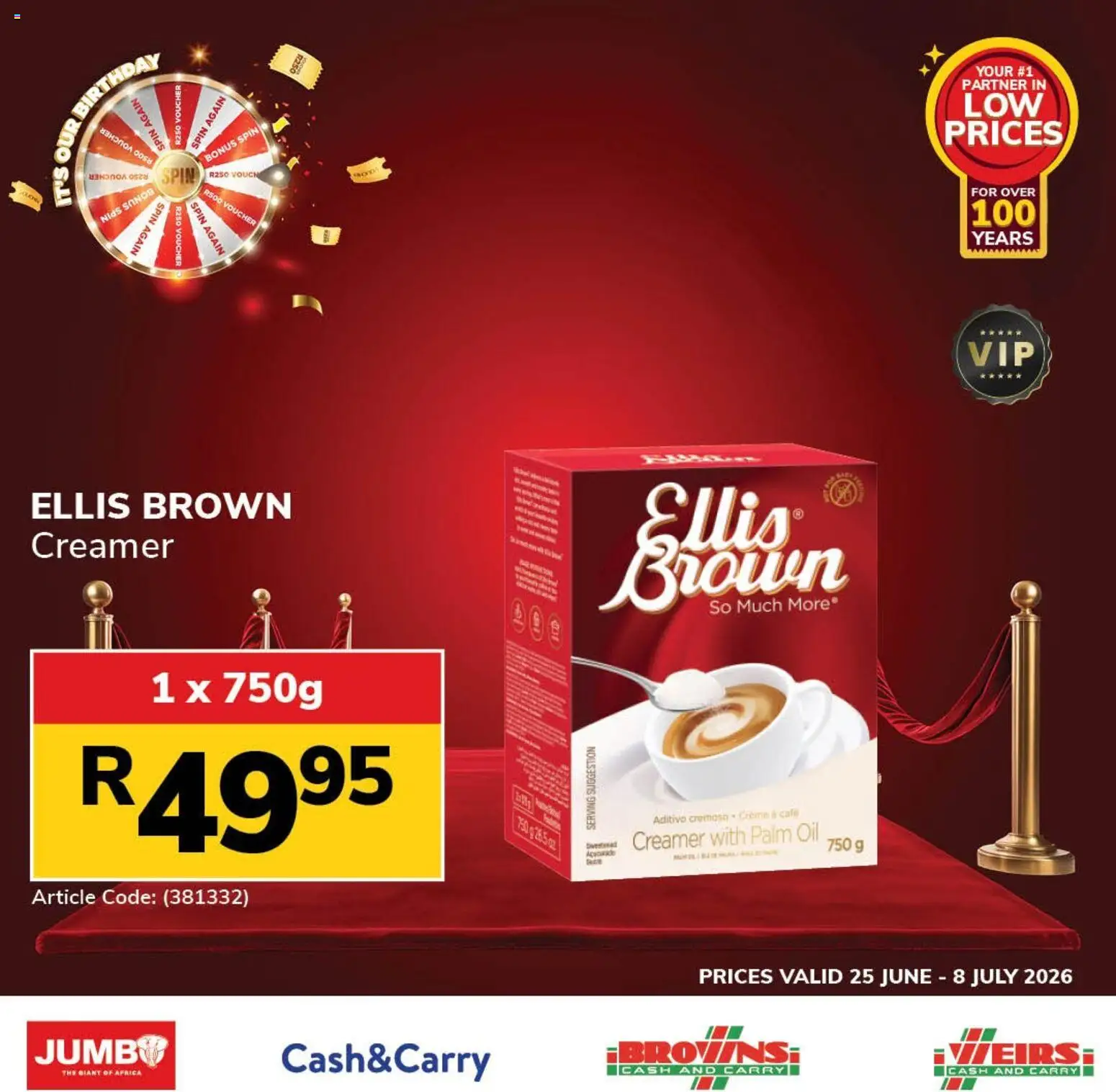 Jumbo Wholesale Birthday Pantry Supermarkets Deals June 2026