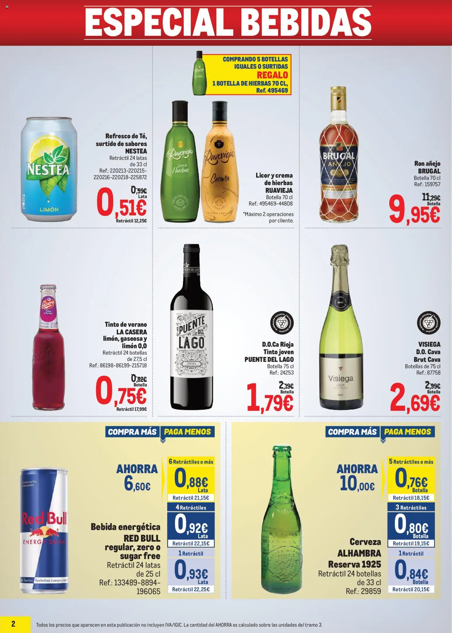 Makro Precios Levante │ válido desde el 03/08/2026 | Página: 2 | Productos: Ron, Cerveza, Red Bull, Ron añejo