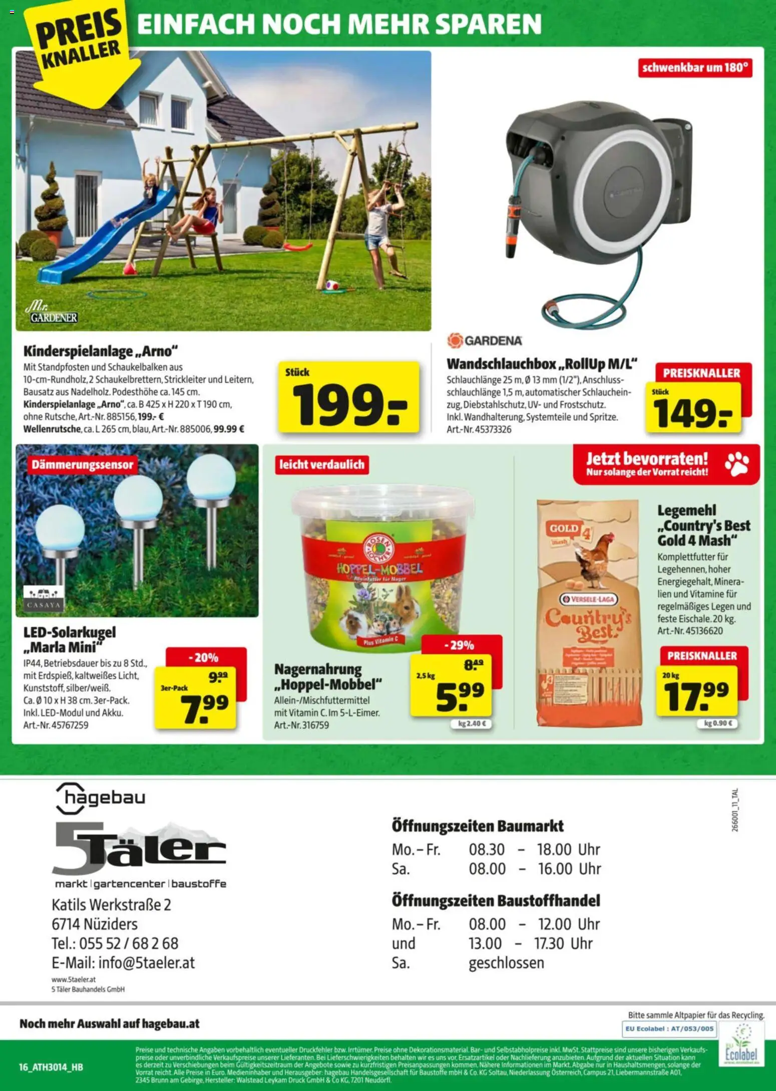 Hagebau Flugblatt gültig ab 27.04.2026 | Seite: 16 | Produkte: Uhr