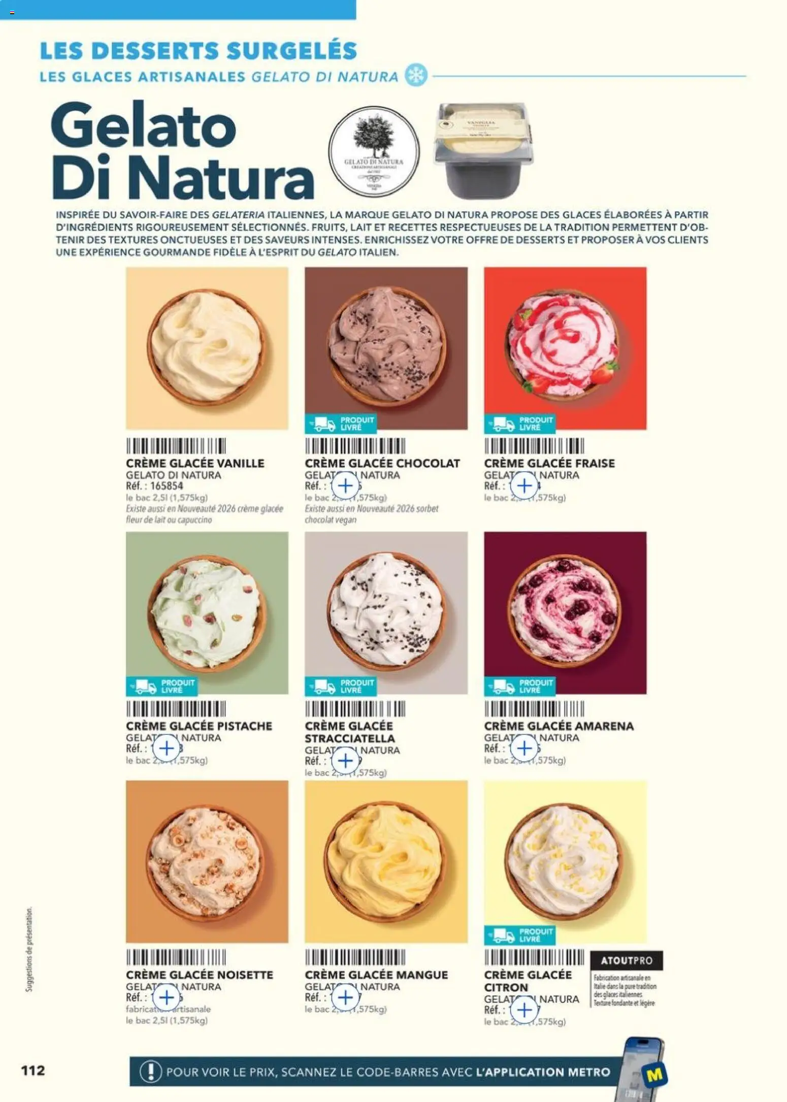 {H1} | Page: 112 | Produits: Noisette, Lait, Chocolat, Crème