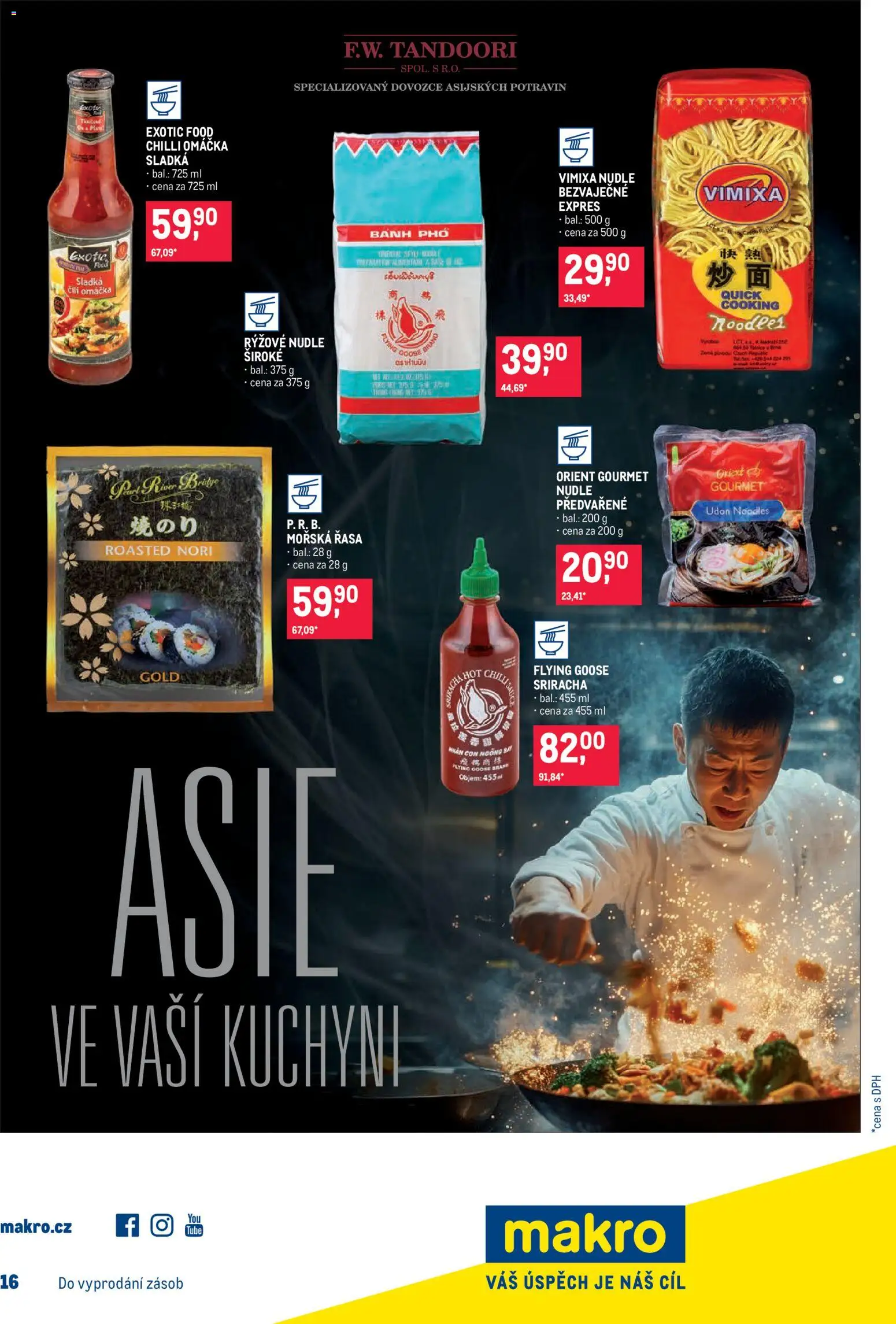 Makro leták - Pro milovníky jídla od 15.07.2026 | Strana: 27 | Produkty: Gourmet, Sriracha, Rýžové nudle, Nudle