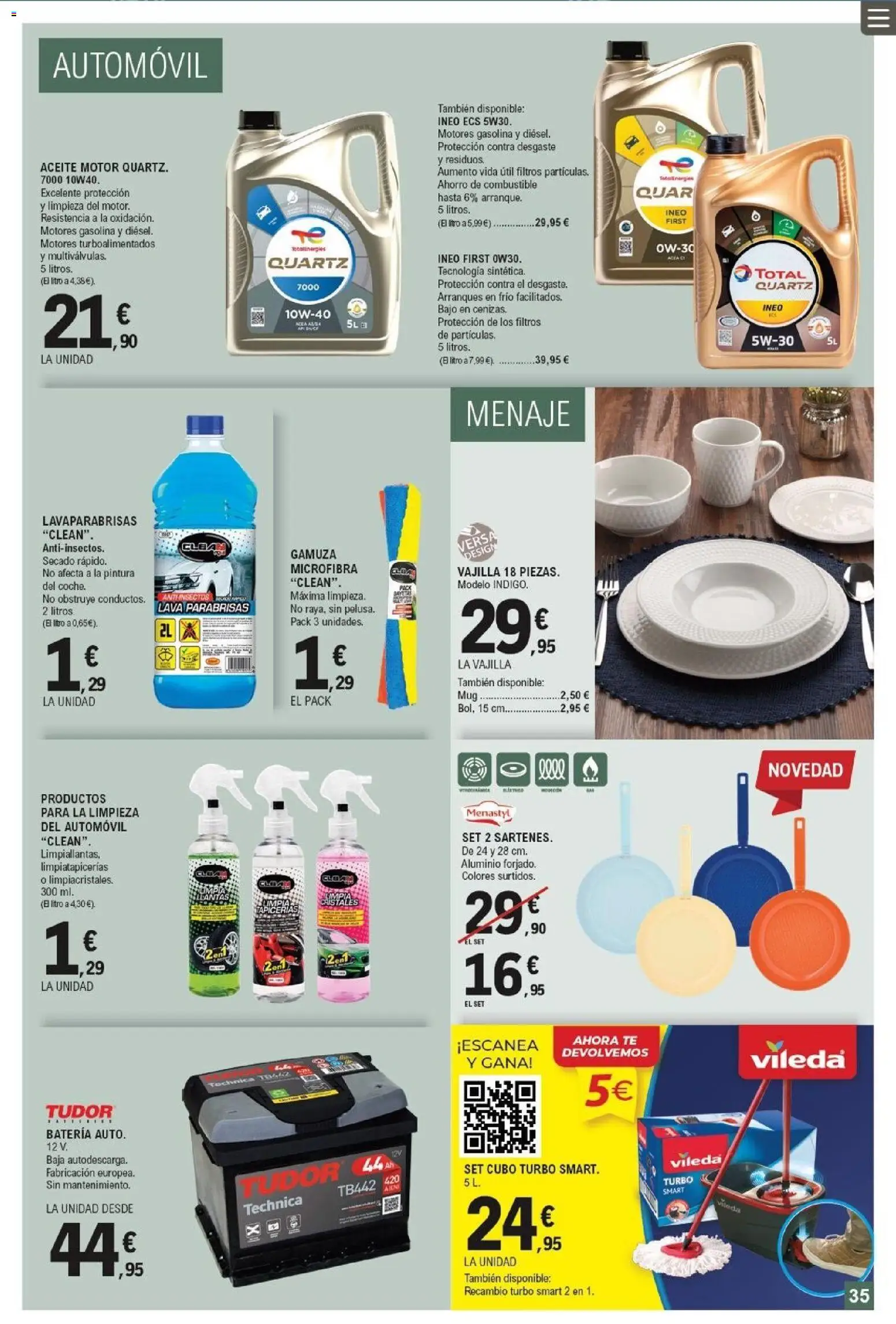 E.Leclerc folleto │ válido desde el 20.05.2026 | Página: 35 | Productos: Aceite, Té, Βρεφικό κρεβάτι, Batería