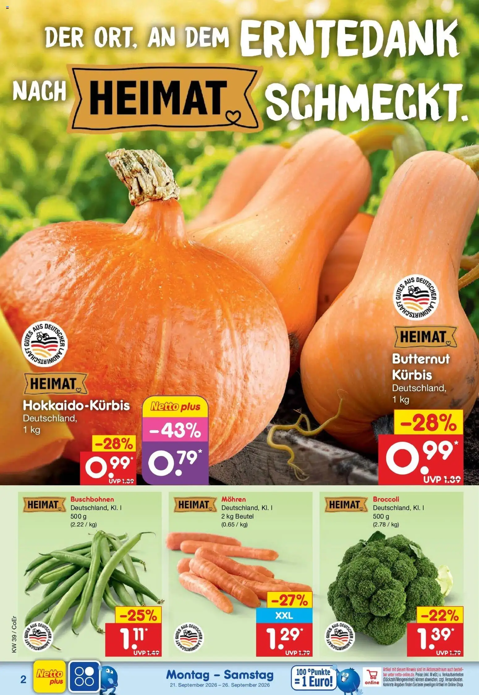 Netto Marken-Discount Prospekt Naumburg – gültig ab 21.09.2026 | Seite: 8 | Produkte: Mohren, Kürbis
