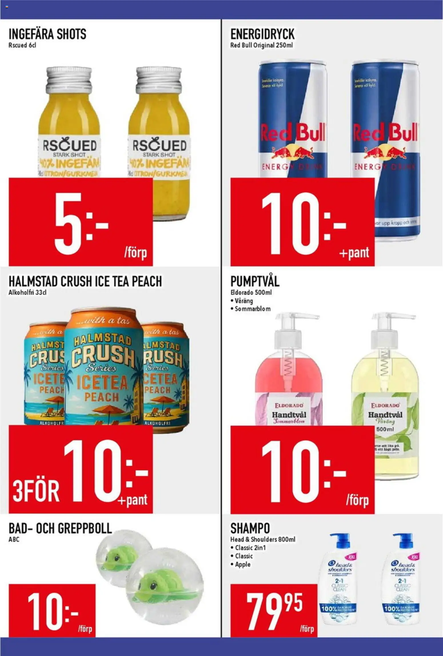 Matdax reklamblad aktuell från 08.06.2026 | Sida: 17 | Produkter: Red bull, Energidryck, Äpple, Handtvål