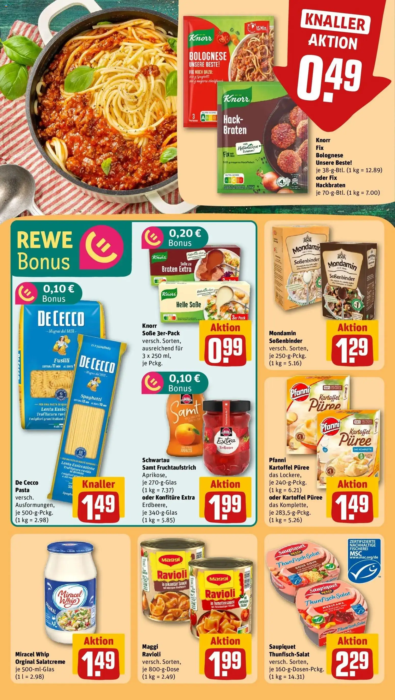 Rewe prospekt Bielefeld	 – gültig ab 22.02.2026 | Seite: 26 | Produkte: Soße, Rindfleisch, PC, Hackfleisch