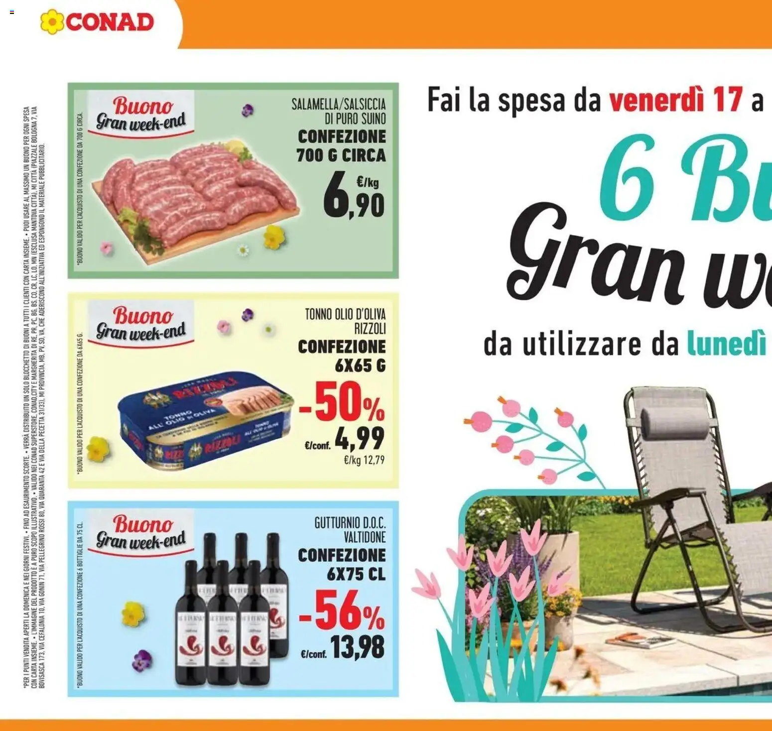 Volantino Conad del 08.04.2026 | Pagina: 40 | Prodotti: Suino, Olio, Tonno