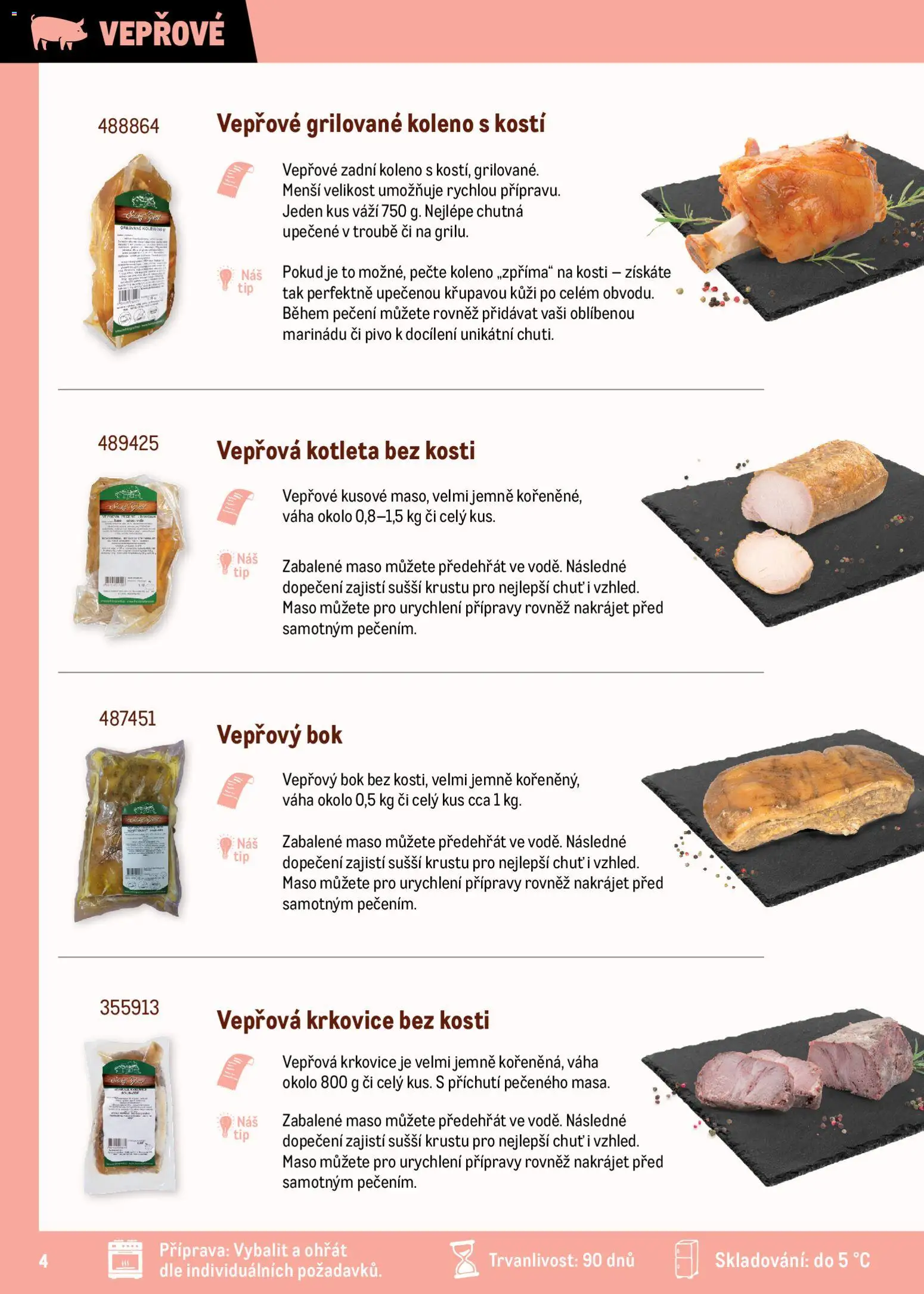 Makro leták - Maso upravené metodou sous-vide od 01.11.2025 | Strana: 4 | Produkty: Kotleta, Váha, Vepřová kotleta bez kosti, Maso