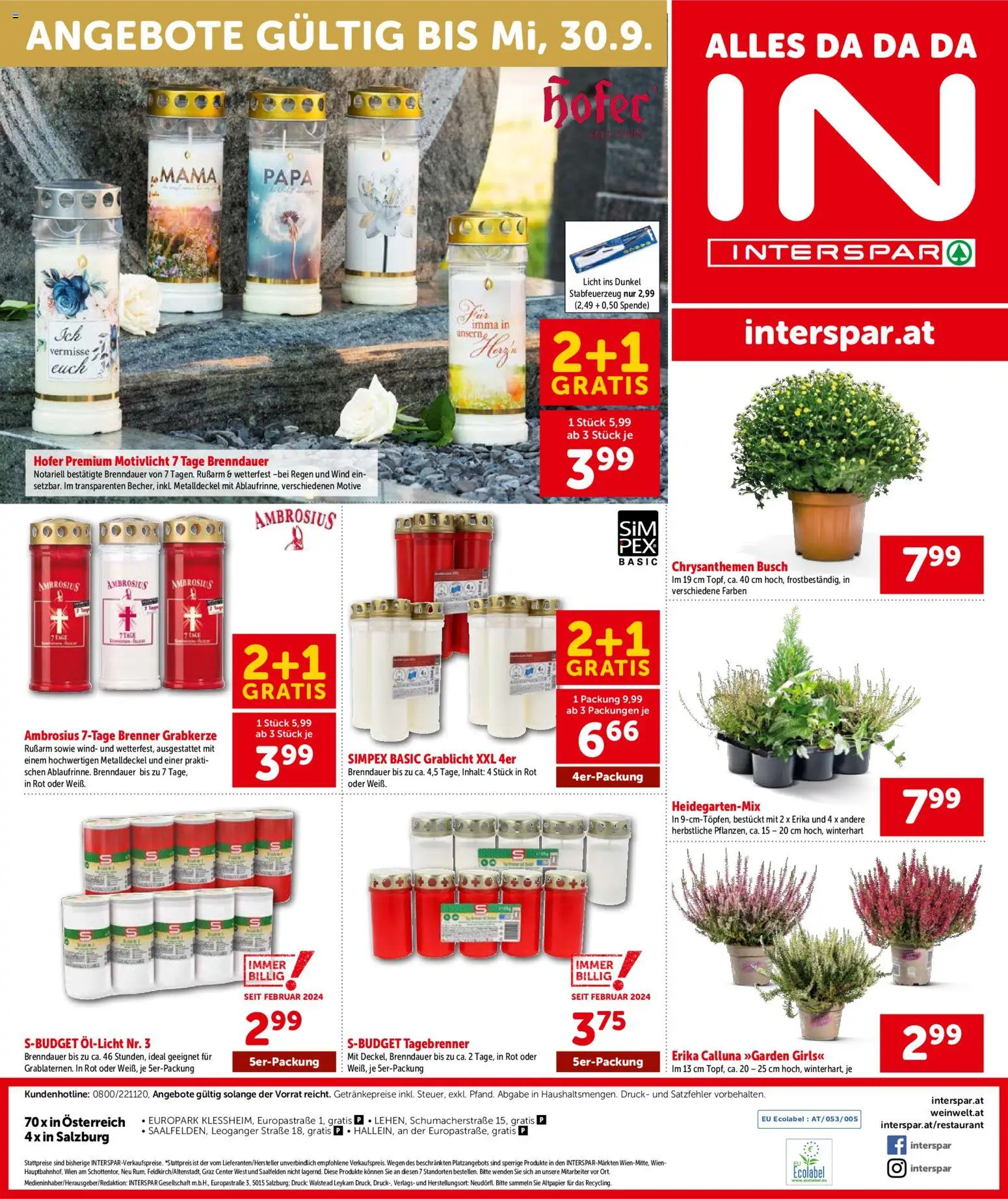 Interspar - Flugblatt gültig ab 10.09.2026 | Seite: 20
