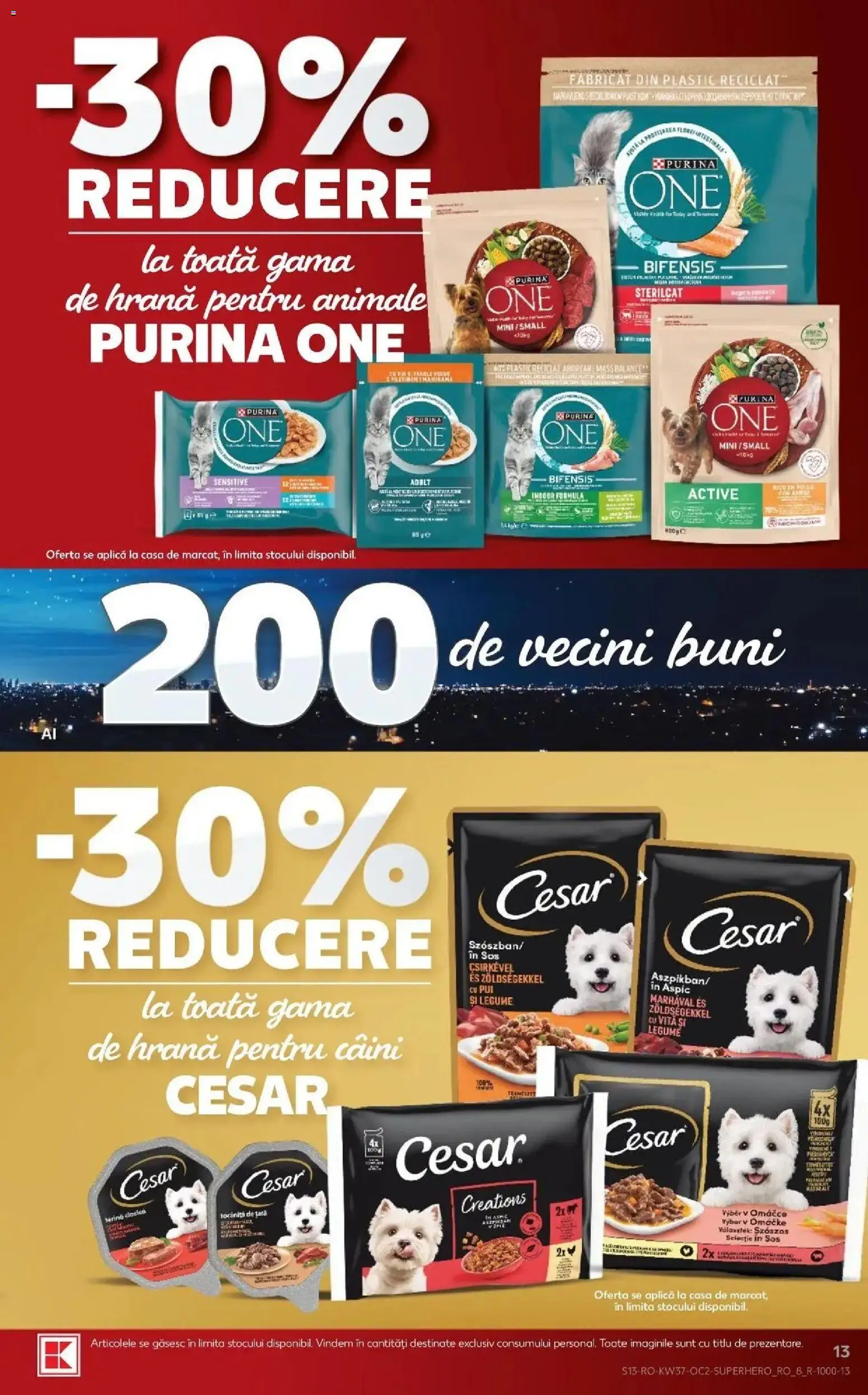 Kaufland Viseu de Sus 09.09.2026 - Revista si Oferta | Pagină: 13 | Produse: Aplică, Hrană pentru câini, Pui, Legume