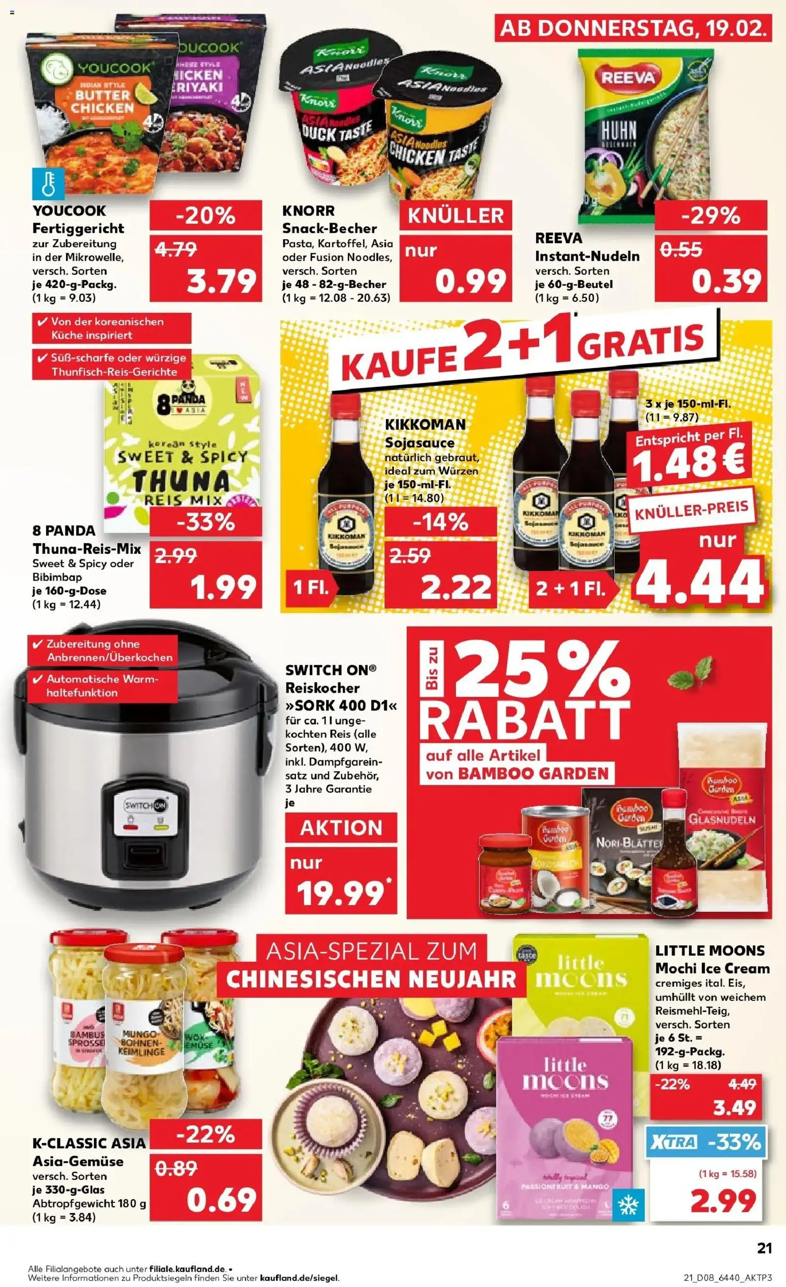 Kaufland prospekt Buchen	 – gültig ab 22.02.2026 | Seite: 21 | Produkte: Küche, Knorr, Reis, Mochi