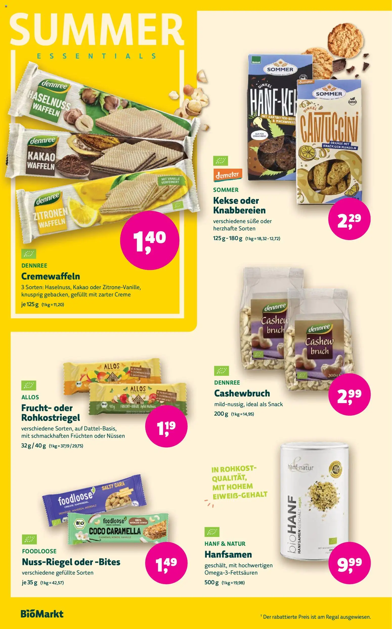 BioMarkt Prospekt – gültig ab 03.06.2026 | Seite: 16 | Produkte: Regal, Creme, Waffeln, Kekse