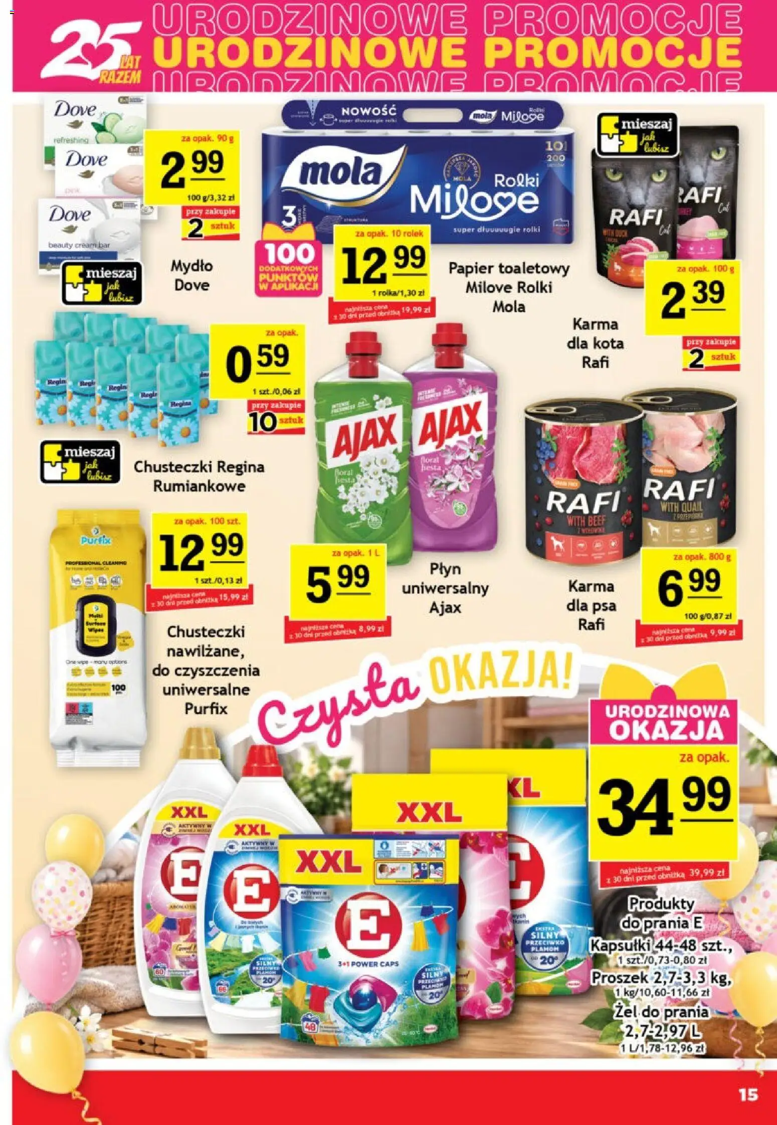 Gram Market gazetka od 16.09.2026 | Strona: 15 | Produkty: Proszek, Papier toaletowy, Rolki, Żel do prania