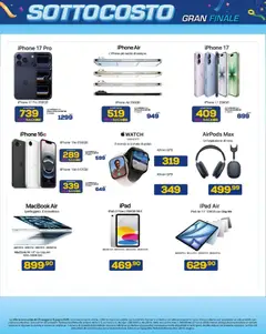 Anteprima del volantino BRUNO volantino Sotto Costo Gran Finale valido a partire dal 21.05.2026 | Pagina: 7 | Prodotti: Macbook air, Iphone, Macbook, Airpods