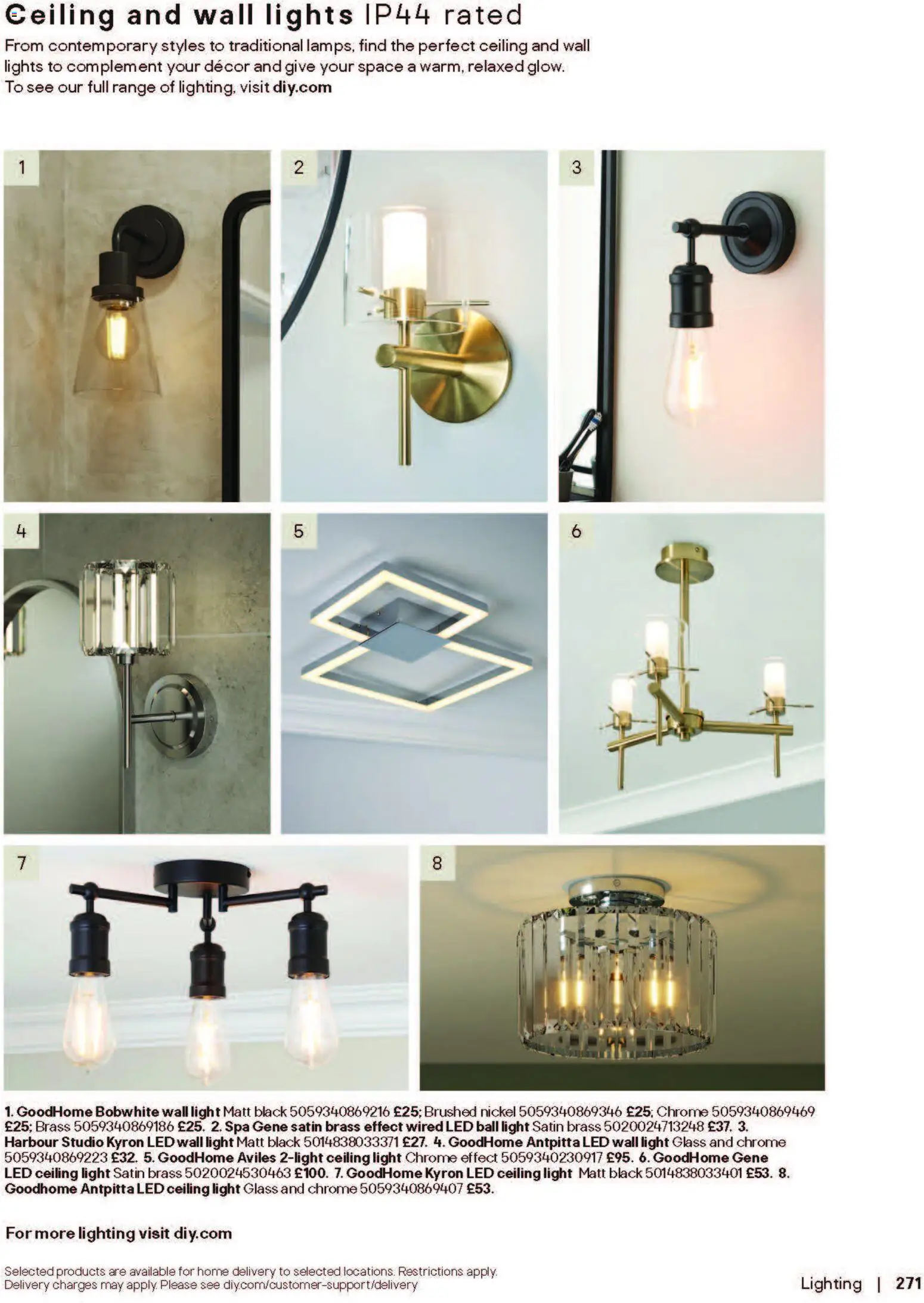 {H1} | Page: 271 | Products: Ceiling light, Lights