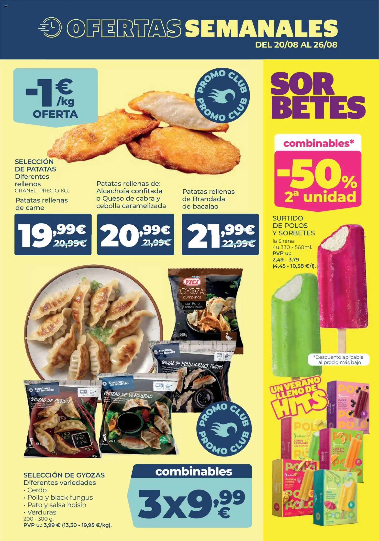 La Sirena folleto │ válido desde el 13/08/2026 | Página: 3 | Productos: Cerdo, Queso de cabra, Patatas, Pato