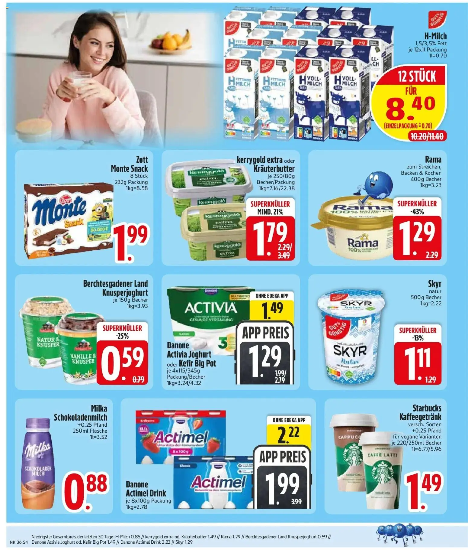 Edeka Prospekt Erdweg (ab 31.08.2026) » Angebote Online | Seite: 6 | Produkte: Rama, Joghurt, Starbucks, Skyr