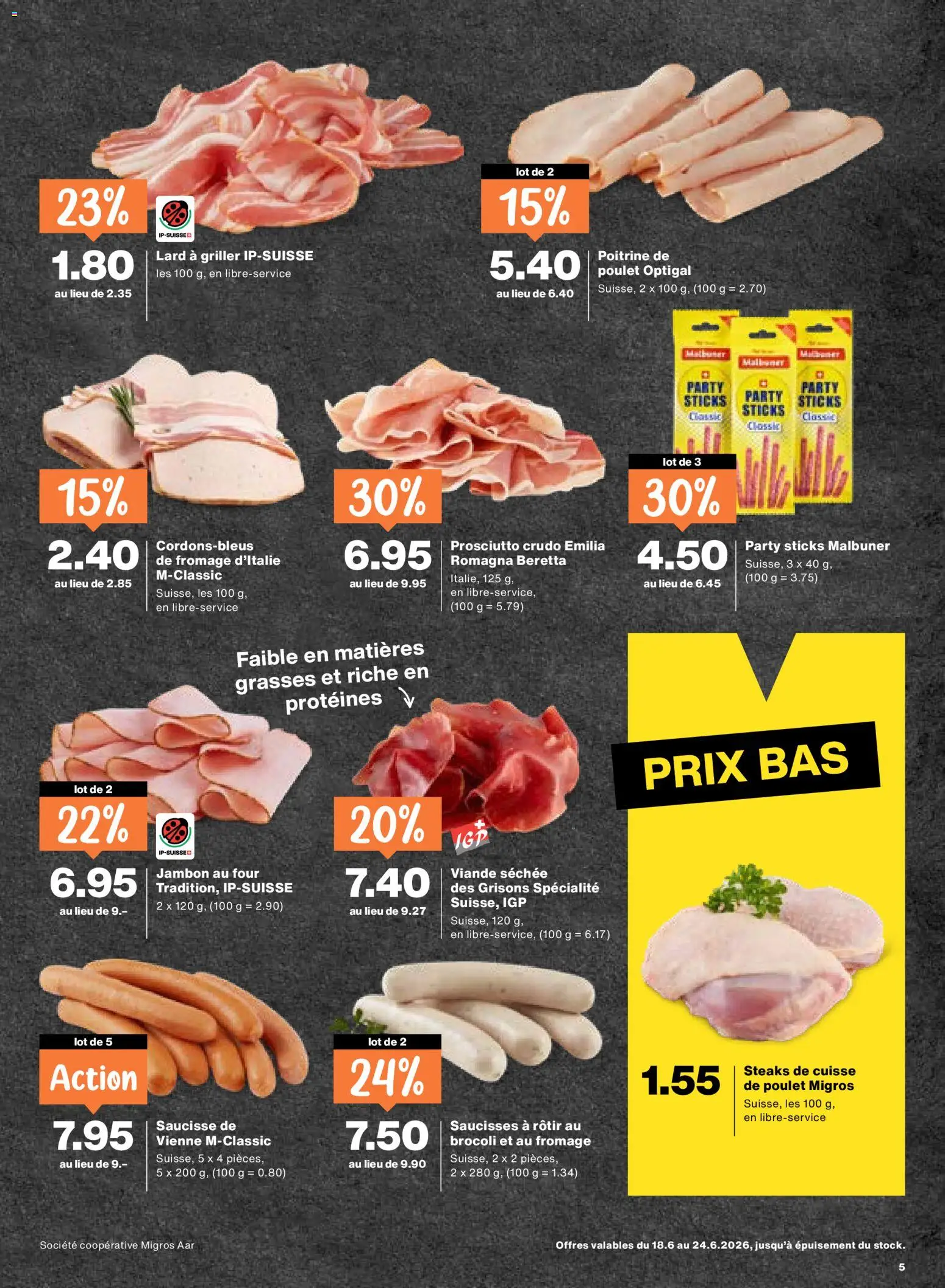 Migros aktionen FR – gültig ab 18.06.2026 | Seite: 5 | Produkte: Griller