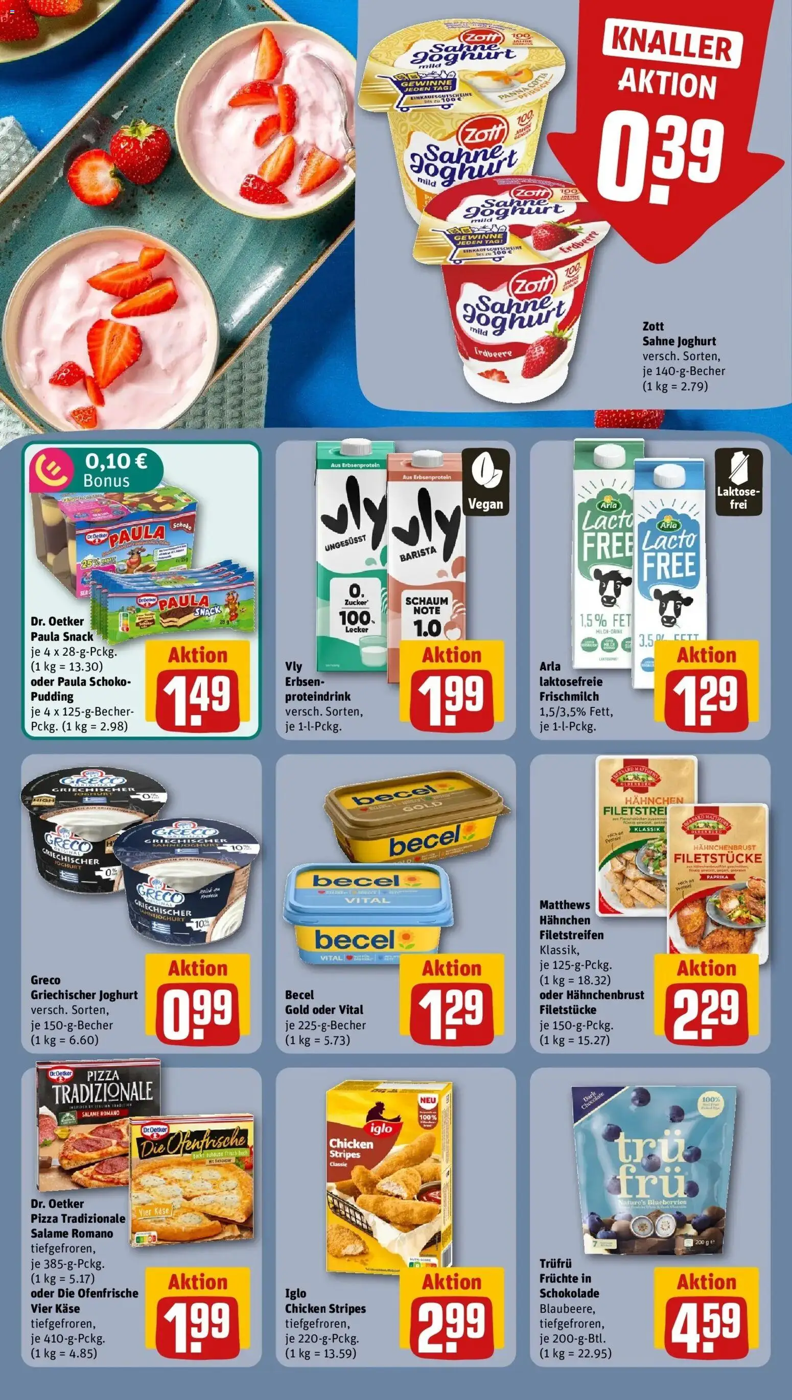 Rewe Prospekt München – gültig ab 29.06.2026 | Seite: 12 | Produkte: Pudding, Pizza, Sahne, Erbsen