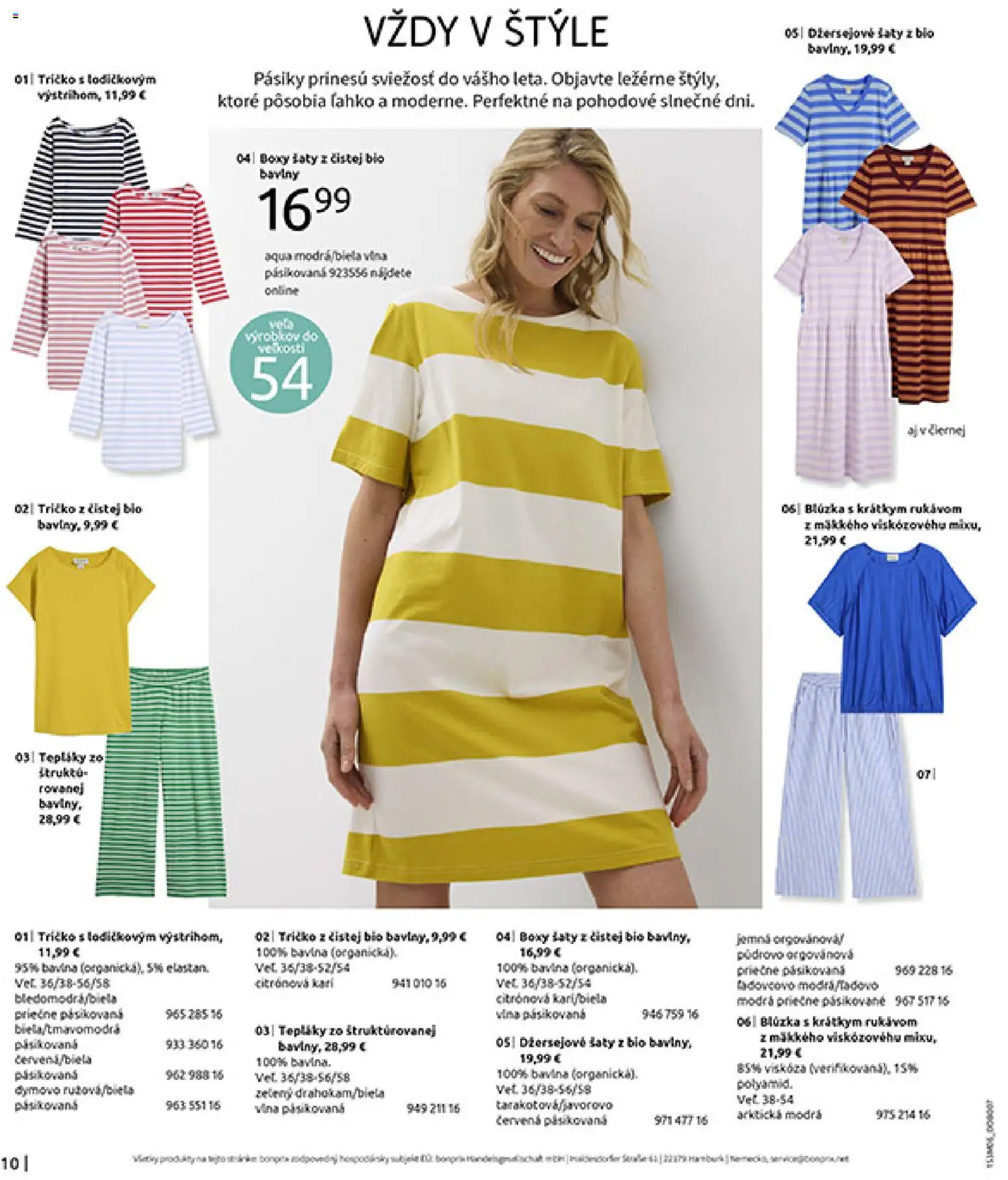 Nové Bonprix akcie – leták je platný od 15.06.2026 | Strana: 12 | Produkty: Šaty, Tričko, Blúzka