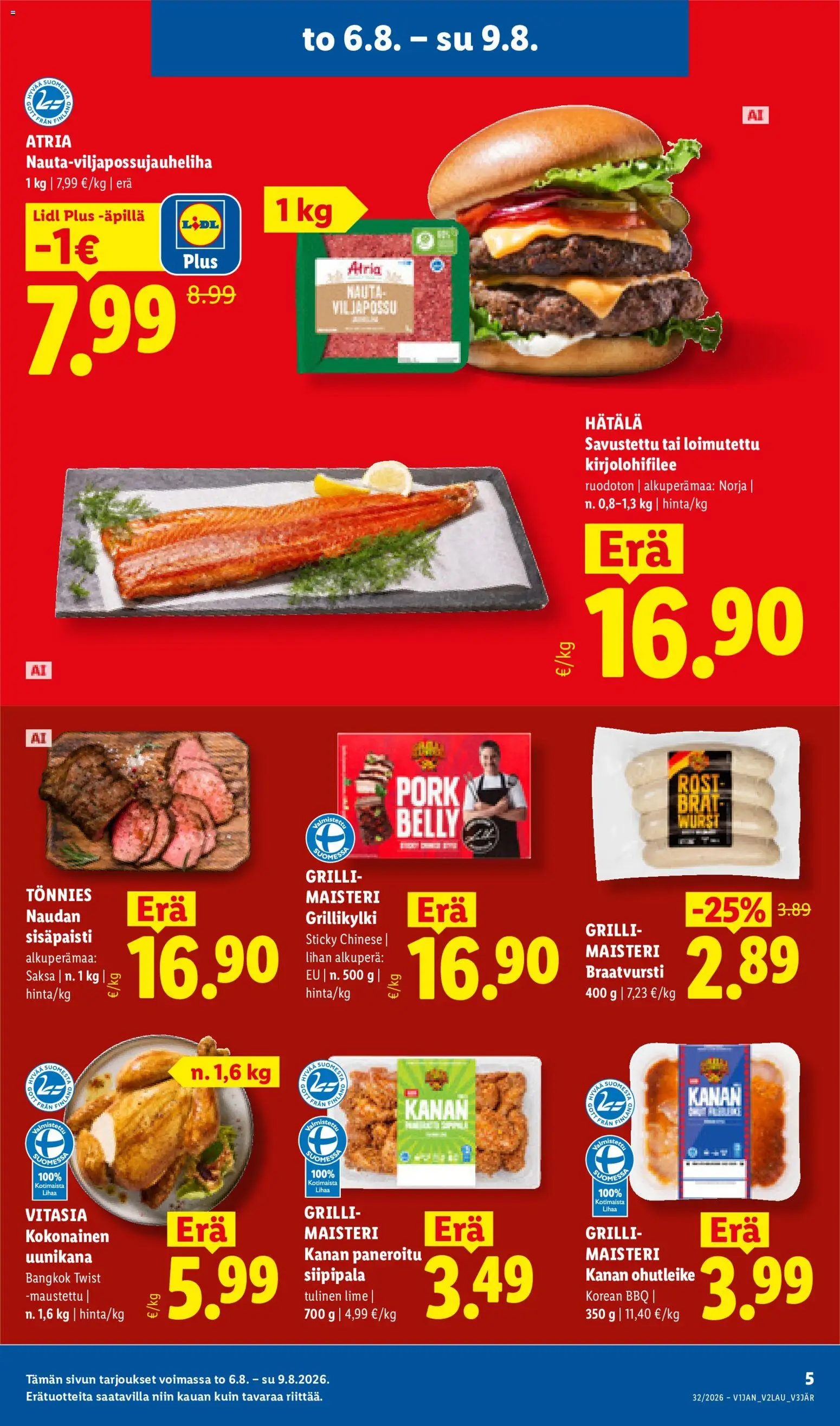 Lidl tarjoukset - Helsinki – voimassa 06/08/2026 alkaen | Sivu: 5
