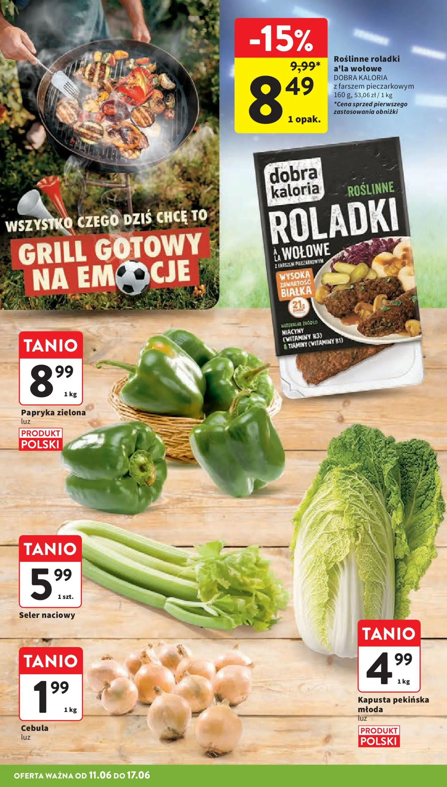 Intermarche gazetka od 11.06.2026 | Strona: 14 | Produkty: Kapusta, Kapusta pekińska, Seler naciowy, Papryka