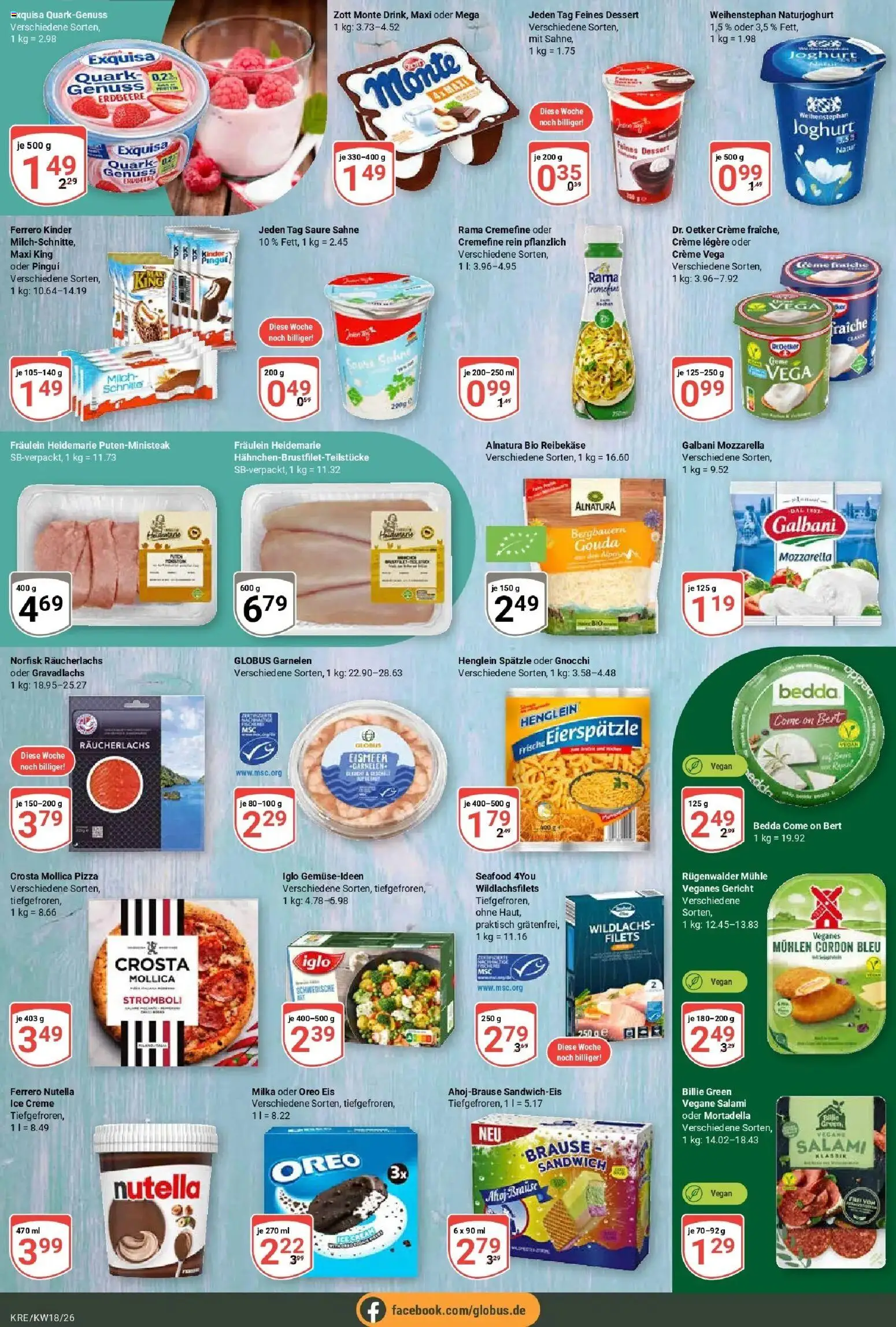 Globus Prospekt Krefeld	 – gültig ab 27.04.2026 | Seite: 10 | Produkte: Milch, Gouda, Garnelen, Pizza