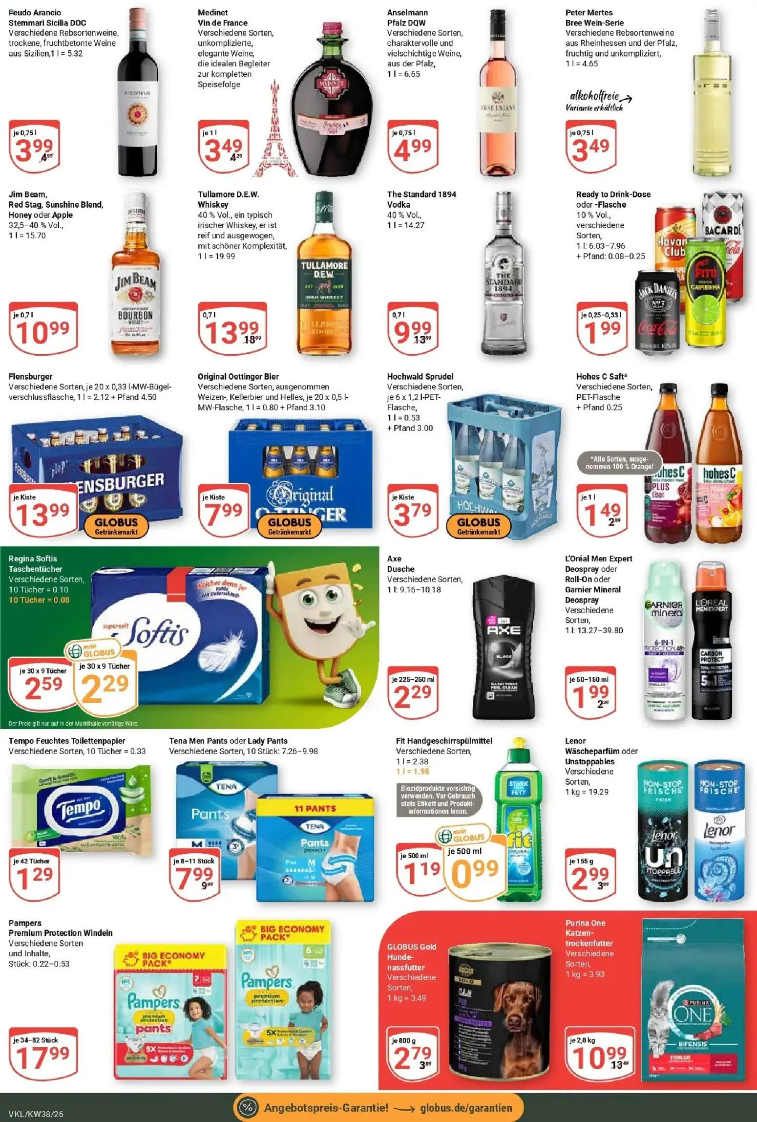 Globus Prospekt Völklingen (ab 14.09.2026) » Angebote online | Seite: 7 | Produkte: Lenor, Taschentücher, Tempo, Hohes c