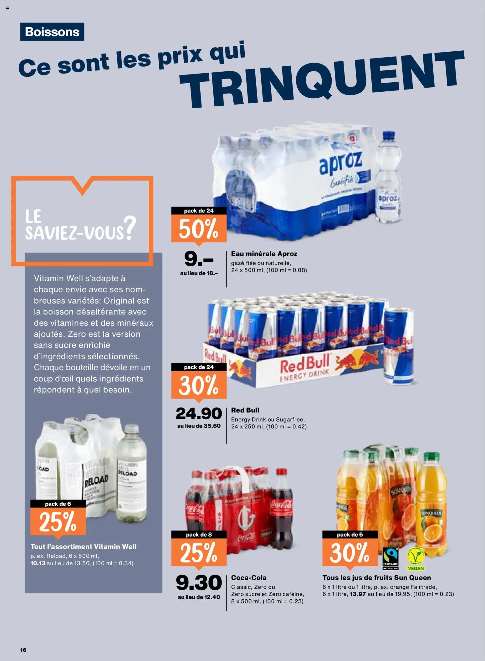Migros aktionen FR – gültig ab 17.09.2026 | Seite: 16 | Produkte: Red bull