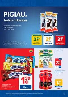 MAXIMA leidinys galioja nuo 16.06.2026 | Puslapis: 13 | Prekių: Sūrelis, Jogurtas, Jogurto gėrimas