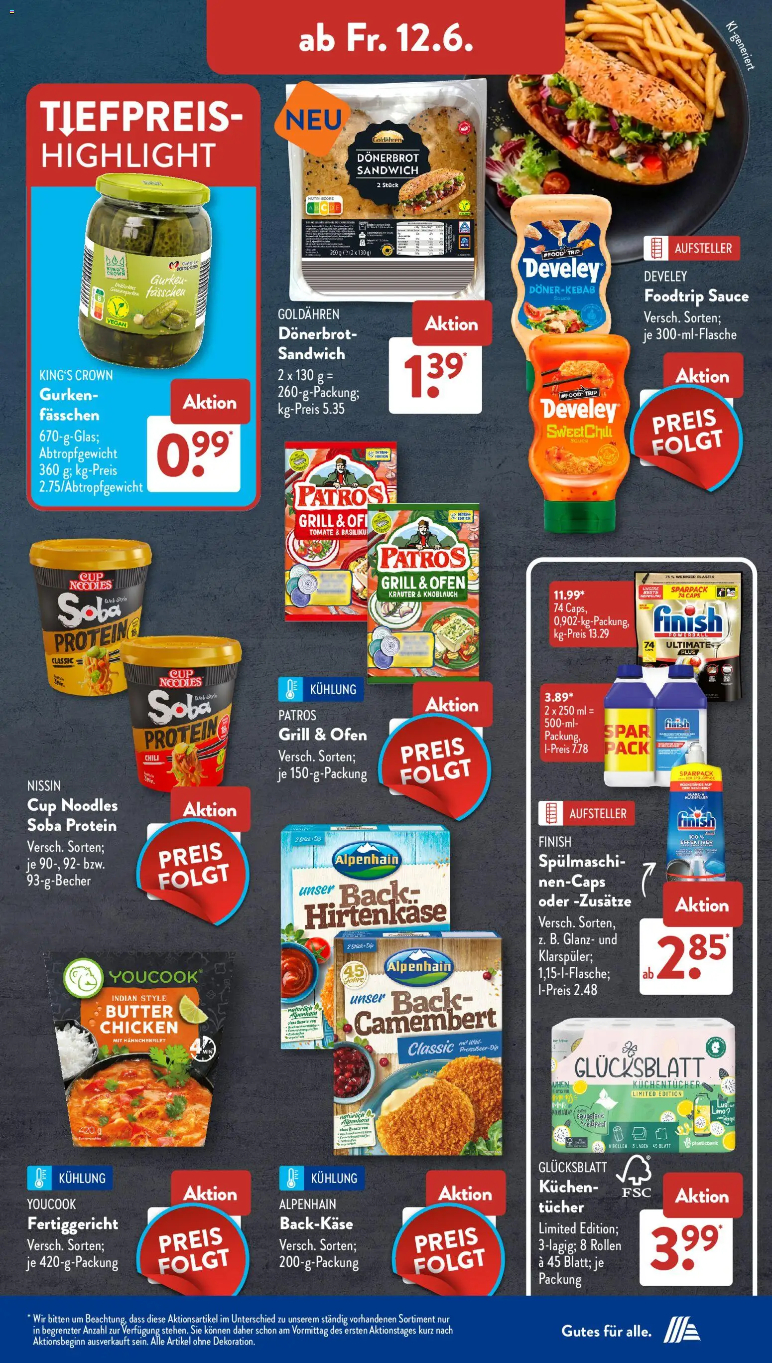 Aldi Süd Prospekt – gültig ab 08.06.2026 | Seite: 14 | Produkte: Ofen, Grill, Butter, Chili