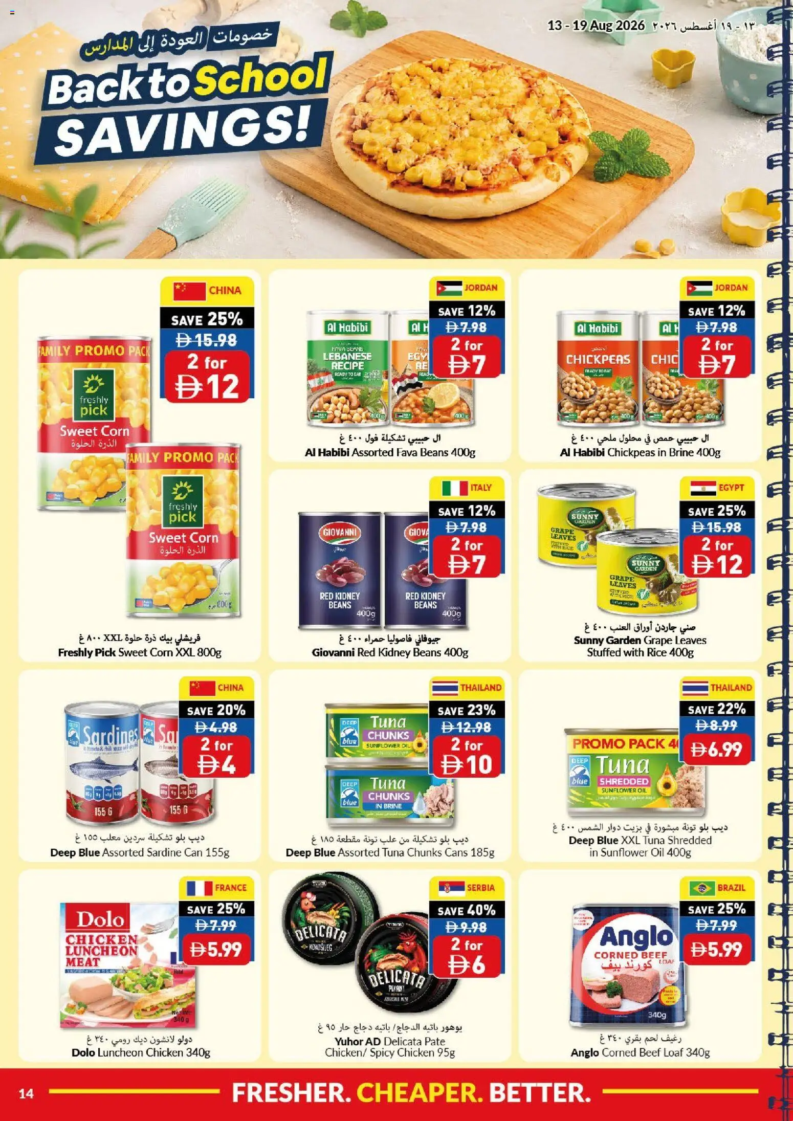 {H1} | Page: 14 | Products: Oil, Corn, Beans, Beef