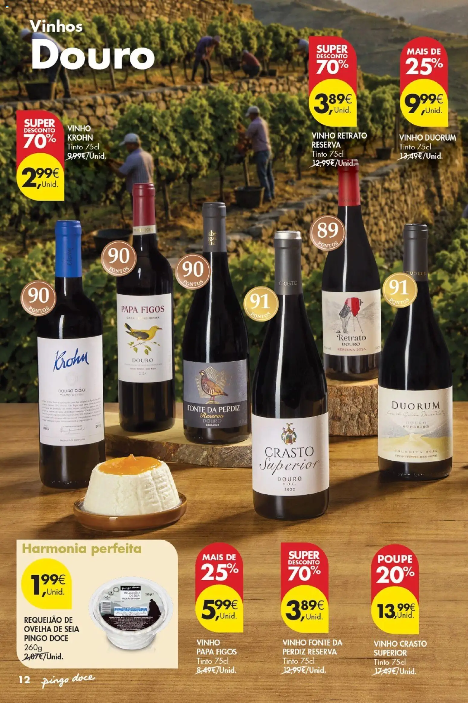 Pingo Doce - Vinhos e Sabores de Portugal Madeira │ válido de 15/09/2026 | Página: 12 | Produtos: Figos, Papa, Requeijão, Vinho