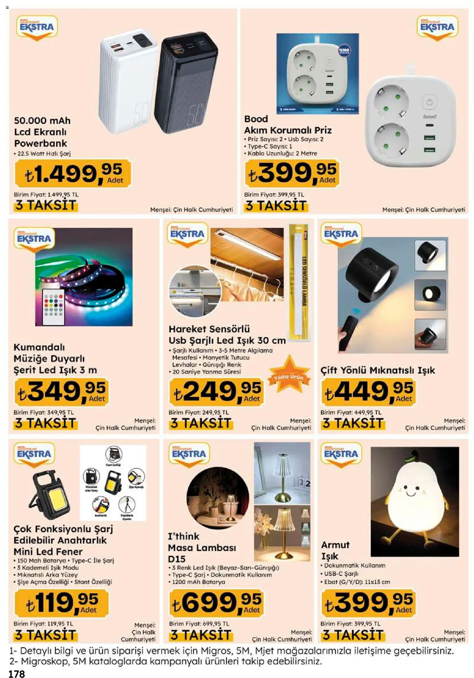 Migros Katalog - 5M Migroskop Dijital - 10 Eylül 2026 tarihinden itibaren geçerlidir | Sayfa: 178 | Ürünler: Masa, Priz, Masa lambası, Kablo