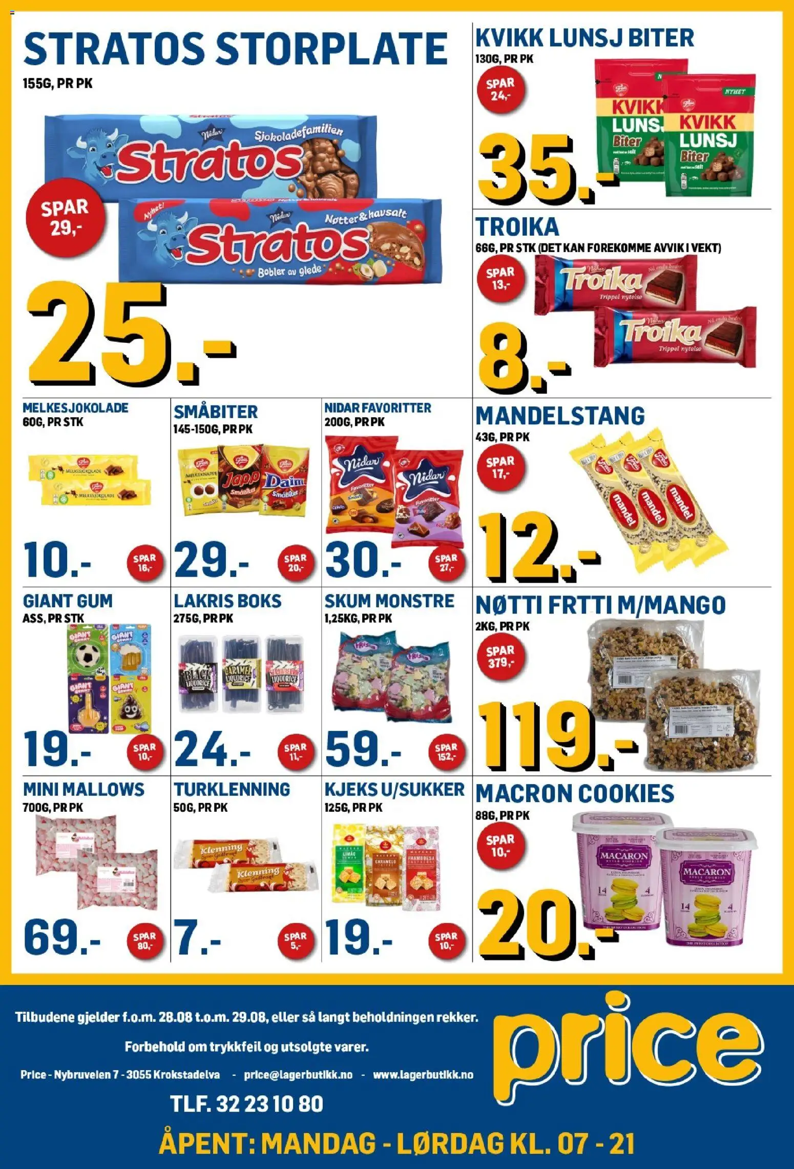 {H1} | Side: 3 | Produkter: Havsalt, Cookies, Kjeks, Lakris
