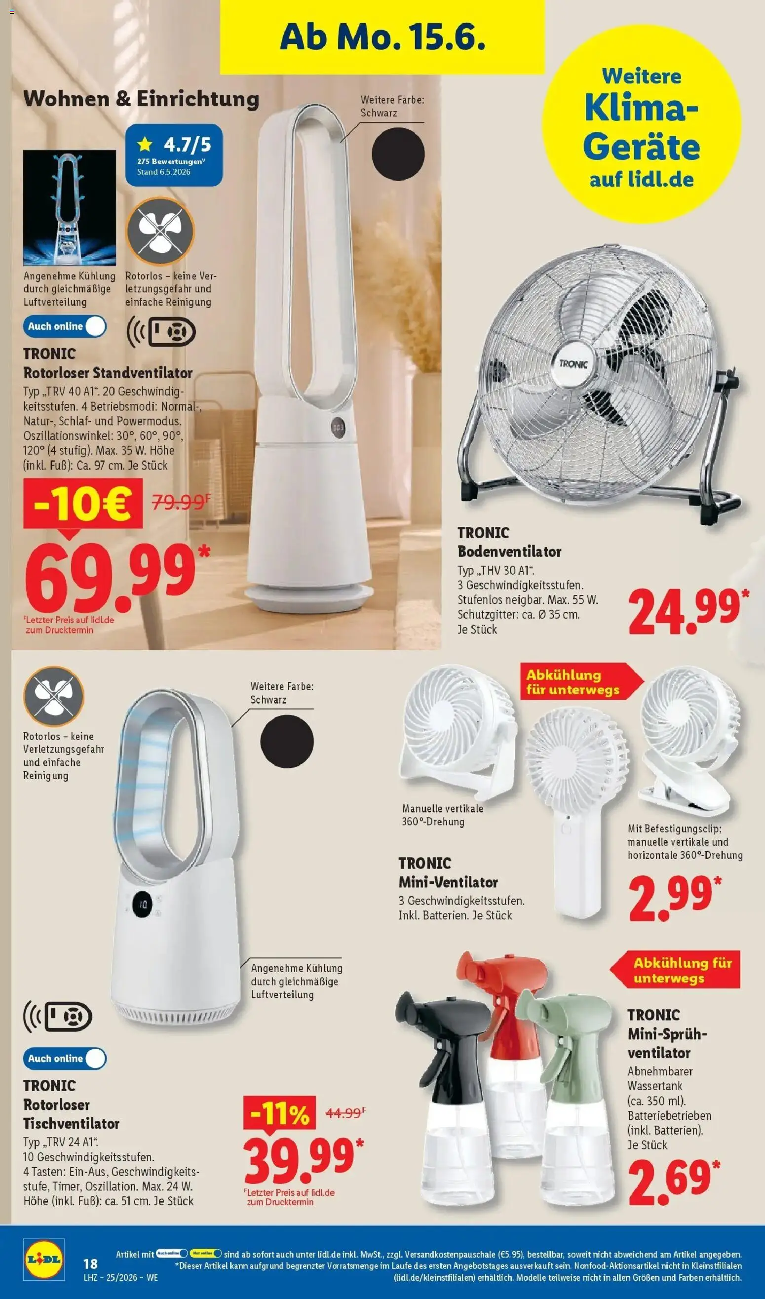 Lidl Prospekt Einbeck – gültig ab 15.06.2026 | Seite: 28 | Produkte: Ventilator