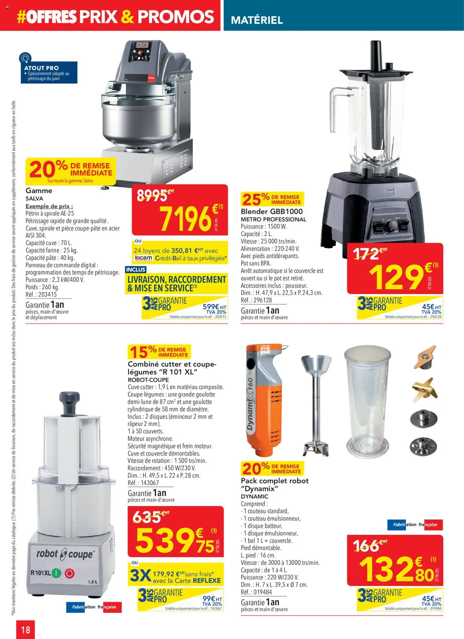 {H1} | Page: 18 | Produits: Blender, Alimentation, Coupe legumes, Pâte