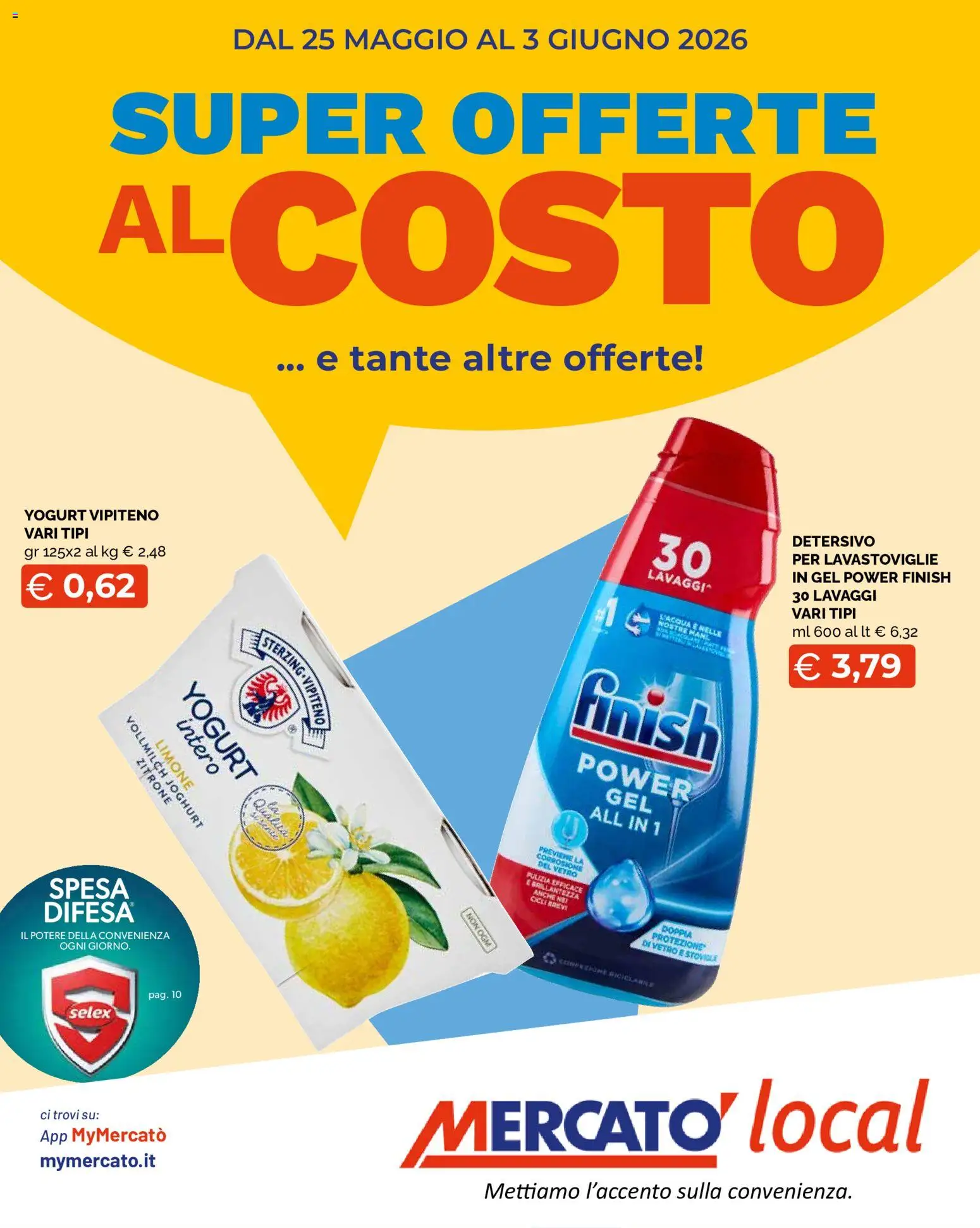 Volantino Mercatò del 25.05.2026 | Pagina: 1 | Prodotti: Yogurt, Limone, Lavastoviglie