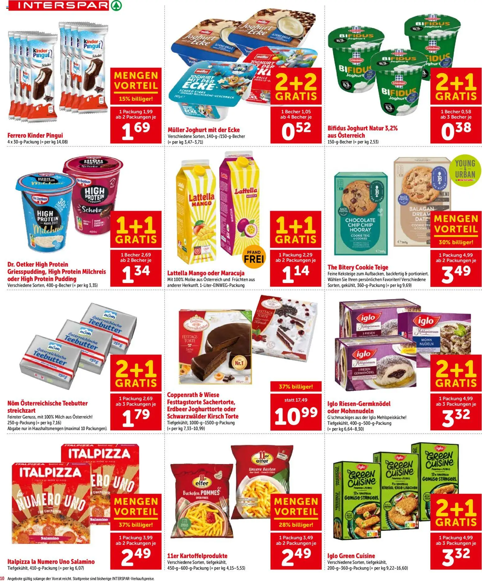 Interspar - Niederoesterreich gültig ab 03.06.2026 | Seite: 10 | Produkte: Gemüse, Mango, Joghurt, Nudeln