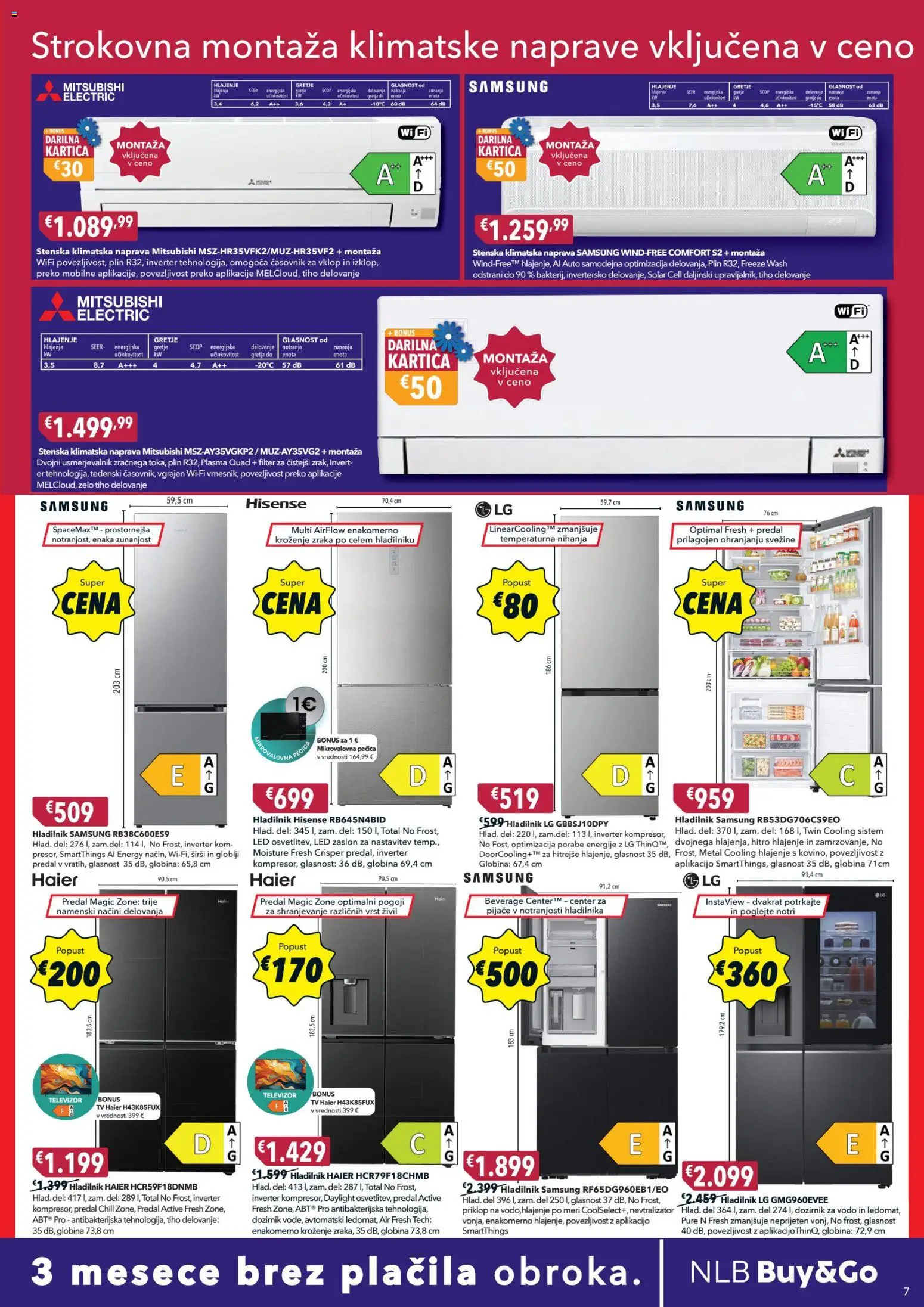 Novi Harvey Norman katalog ponudbe – veljaven od 05.08.2026 | Stran: 7 | Izdelki: Tv, Klimatska naprava, Pecica, Mikrovalovna pecica