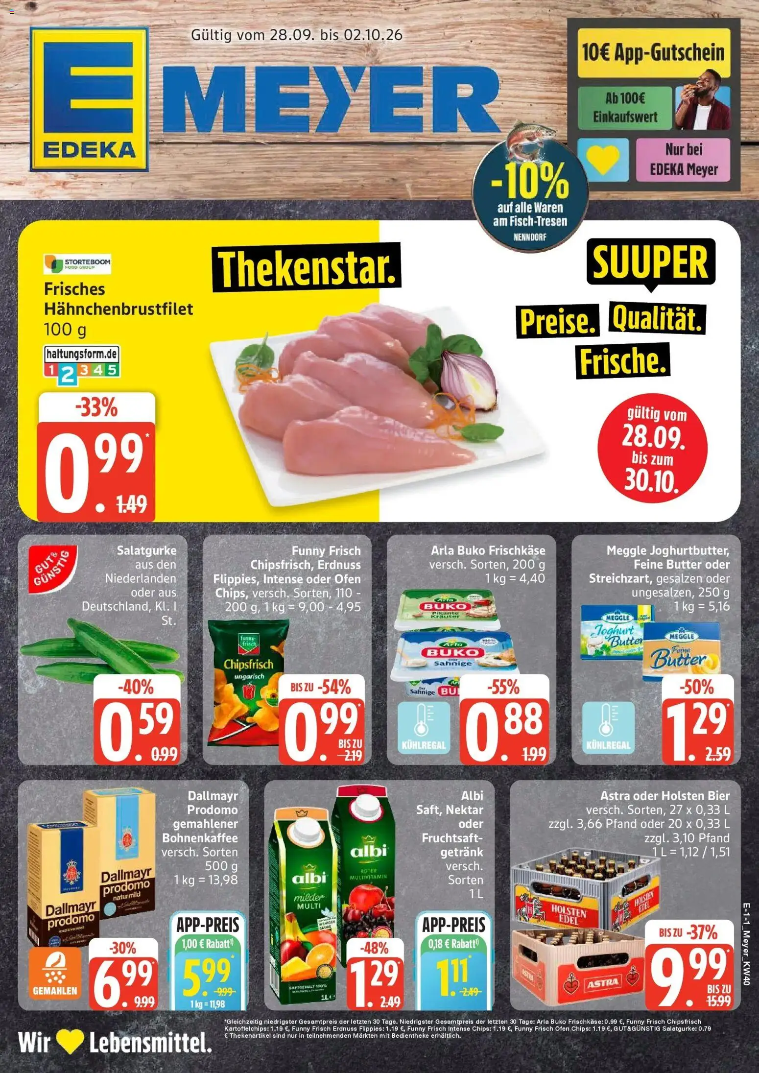 Edeka Prospekt Seevetal (ab 28.09.2026) » Angebote Online | Seite: 1 | Produkte: Joghurt, Bier, Astra, Chips